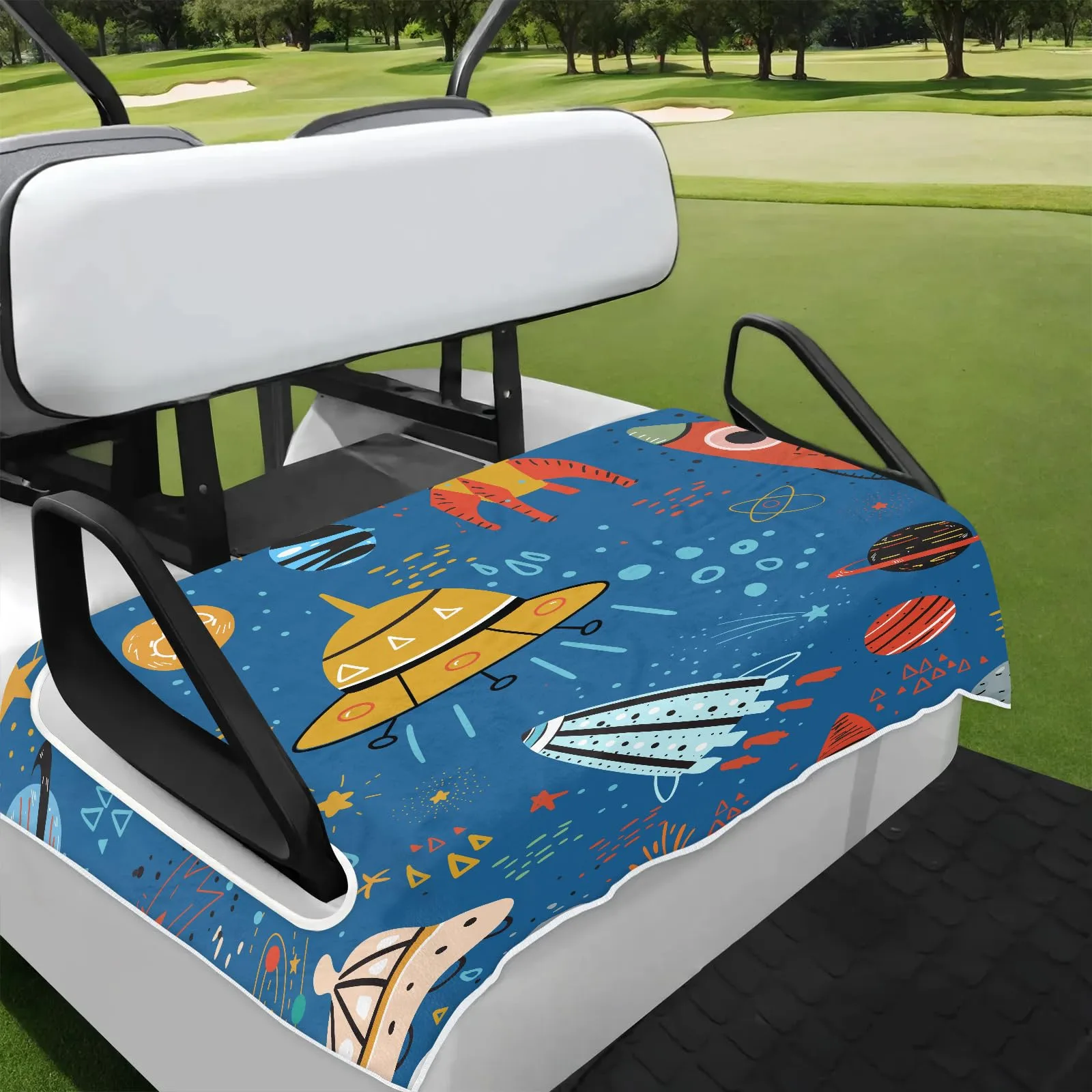 Tiveruda Golf Cart Seat Cover for Double Seats, 51 x 31 in