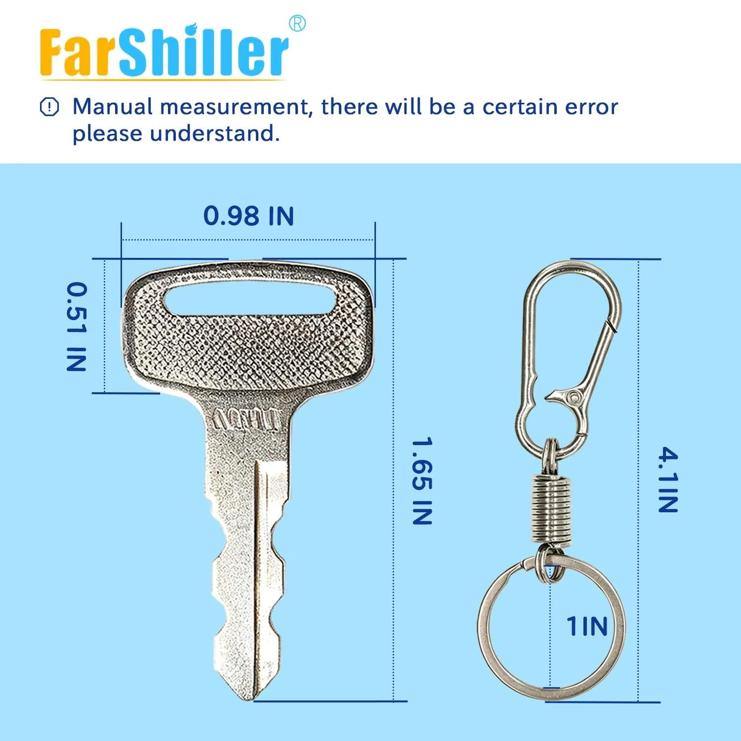 FarShiller JU2-H2511-00 Ignition Keys for Yamaha Golf Carts image 3