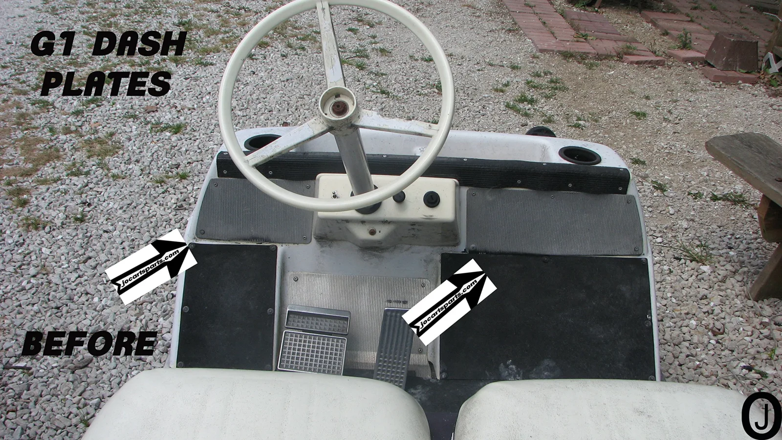 J & O Carts Parts Diamond Plate Dash Plates for Yamaha G1 image 2