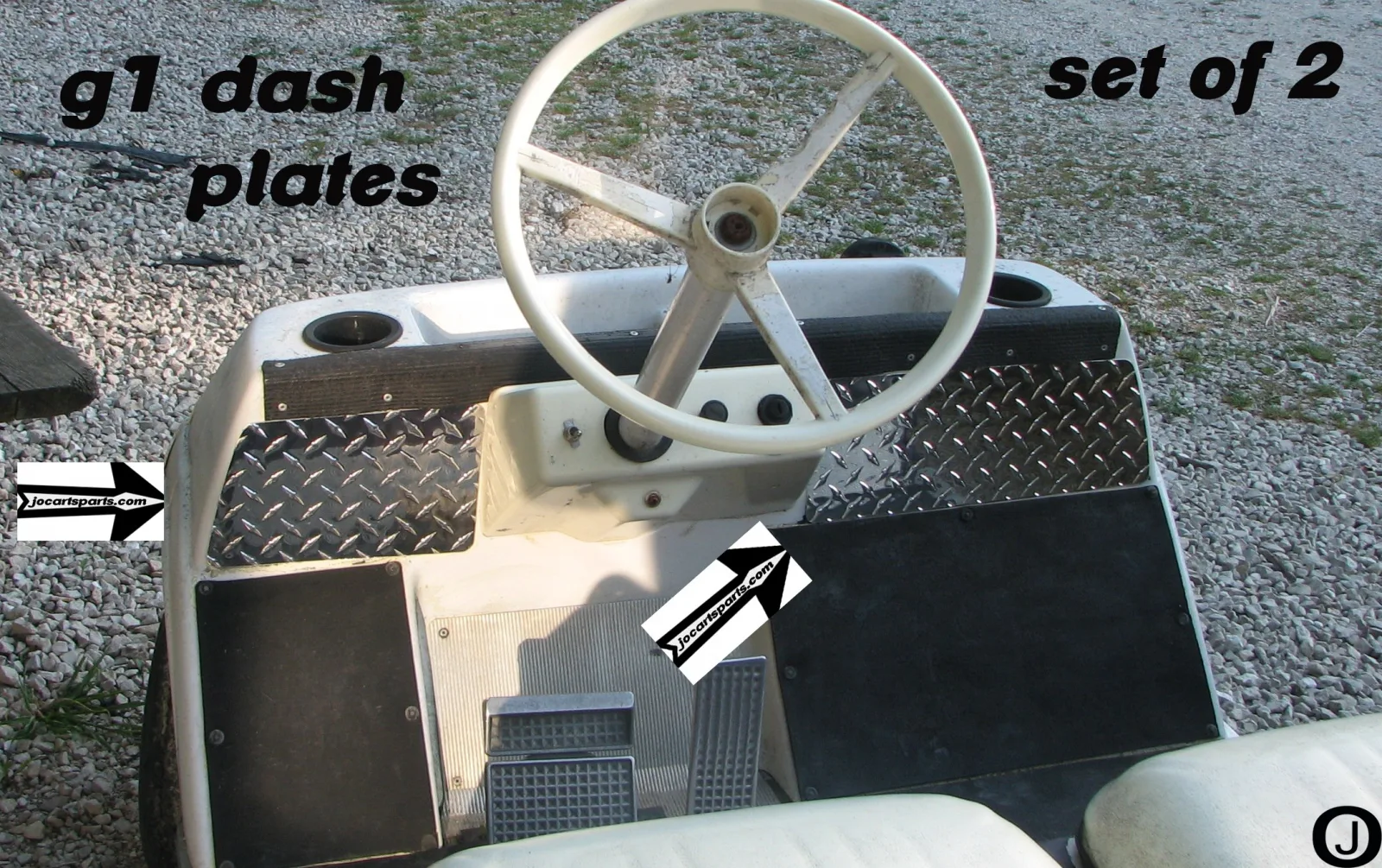 J & O Carts Parts Diamond Plate Dash Plates for Yamaha G1 image 3