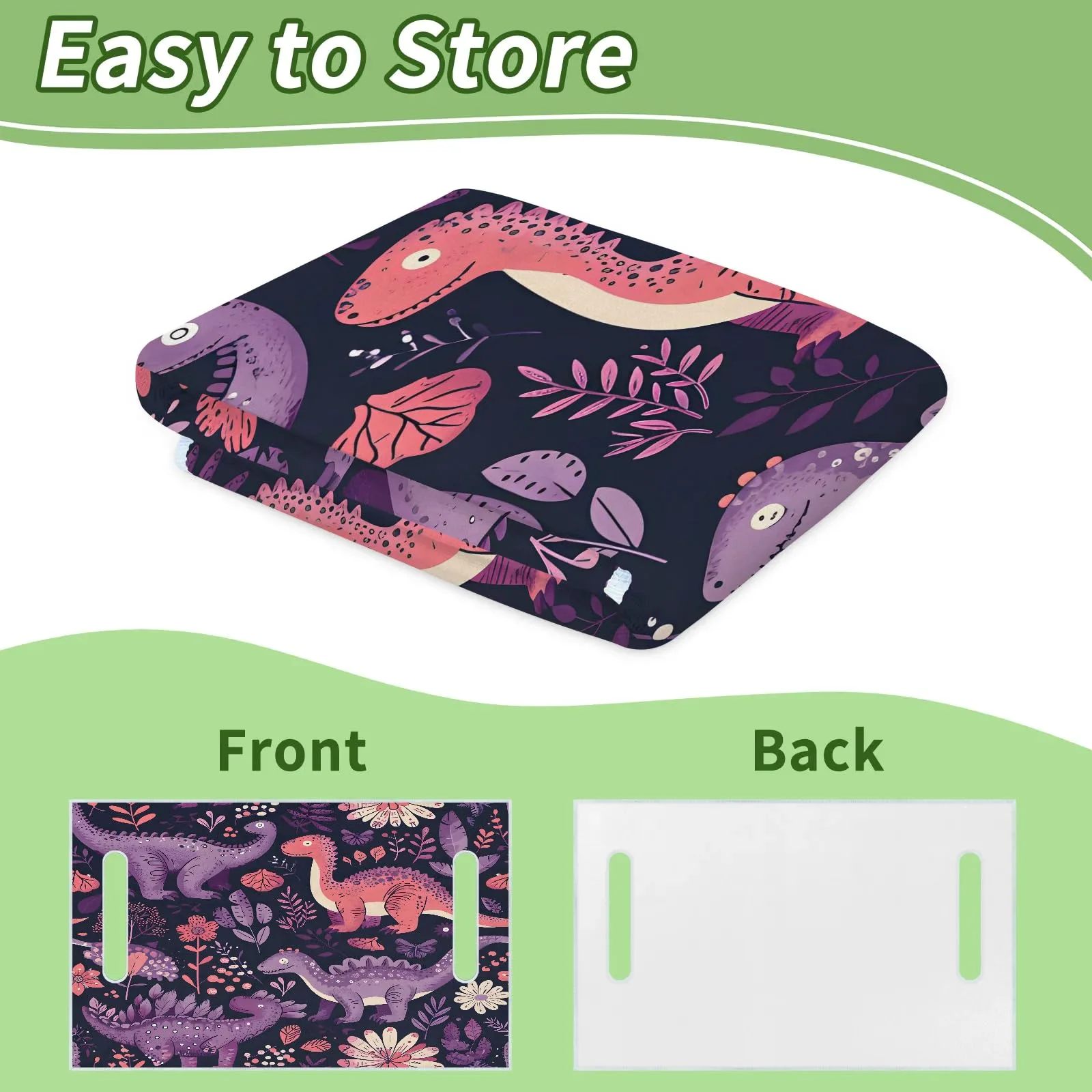 Tiveruda Dinosaur Flower Golf Cart Seat Cover, 51 x 31 in image 4