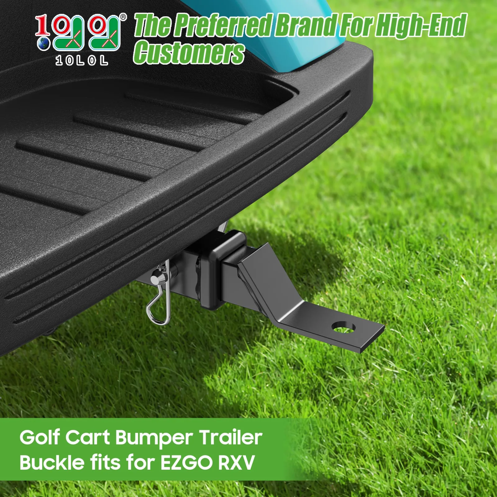10L0L Trailer Hitch for E-Z-GO RXV Golf Carts image 2