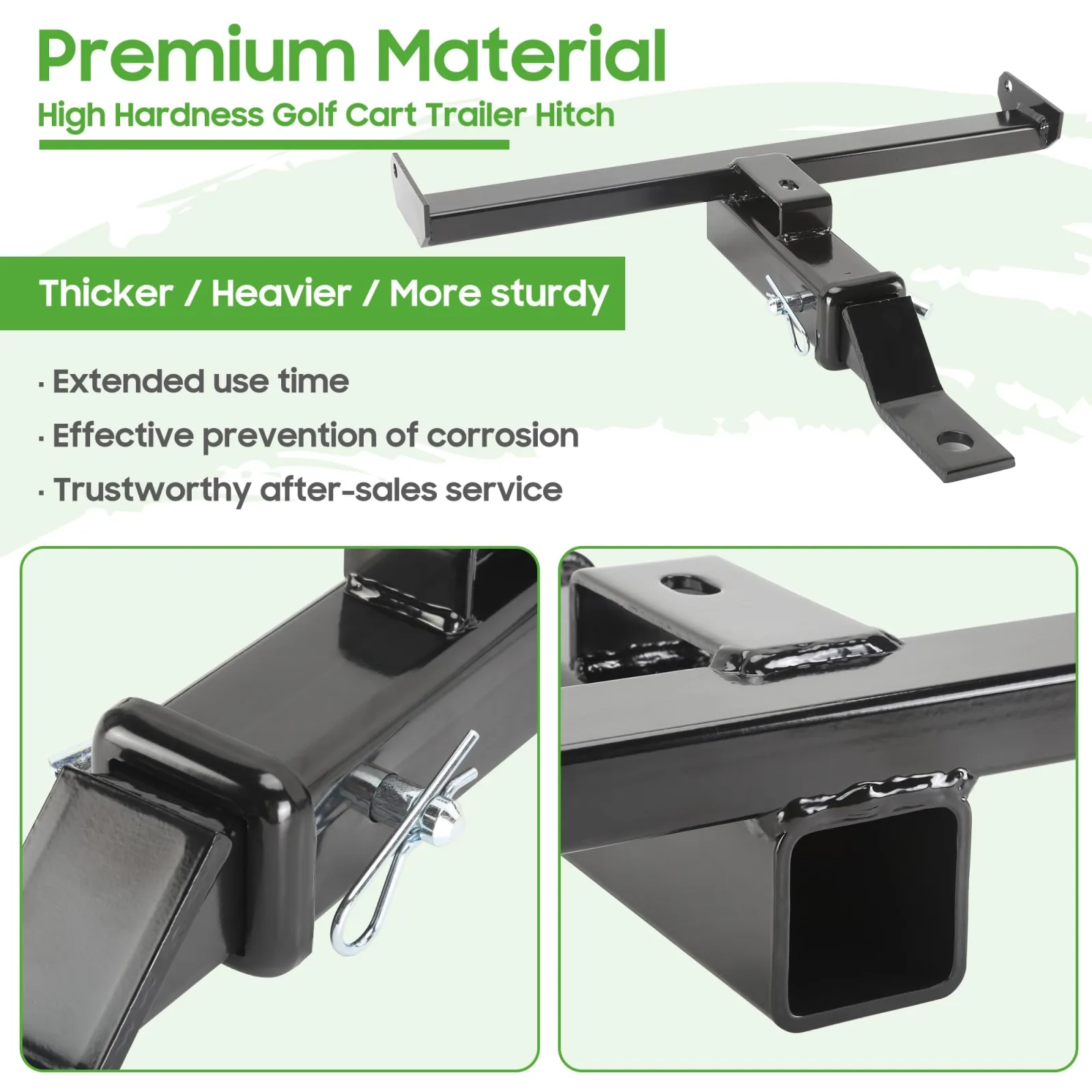 10L0L Trailer Hitch for E-Z-GO RXV Golf Carts image 3
