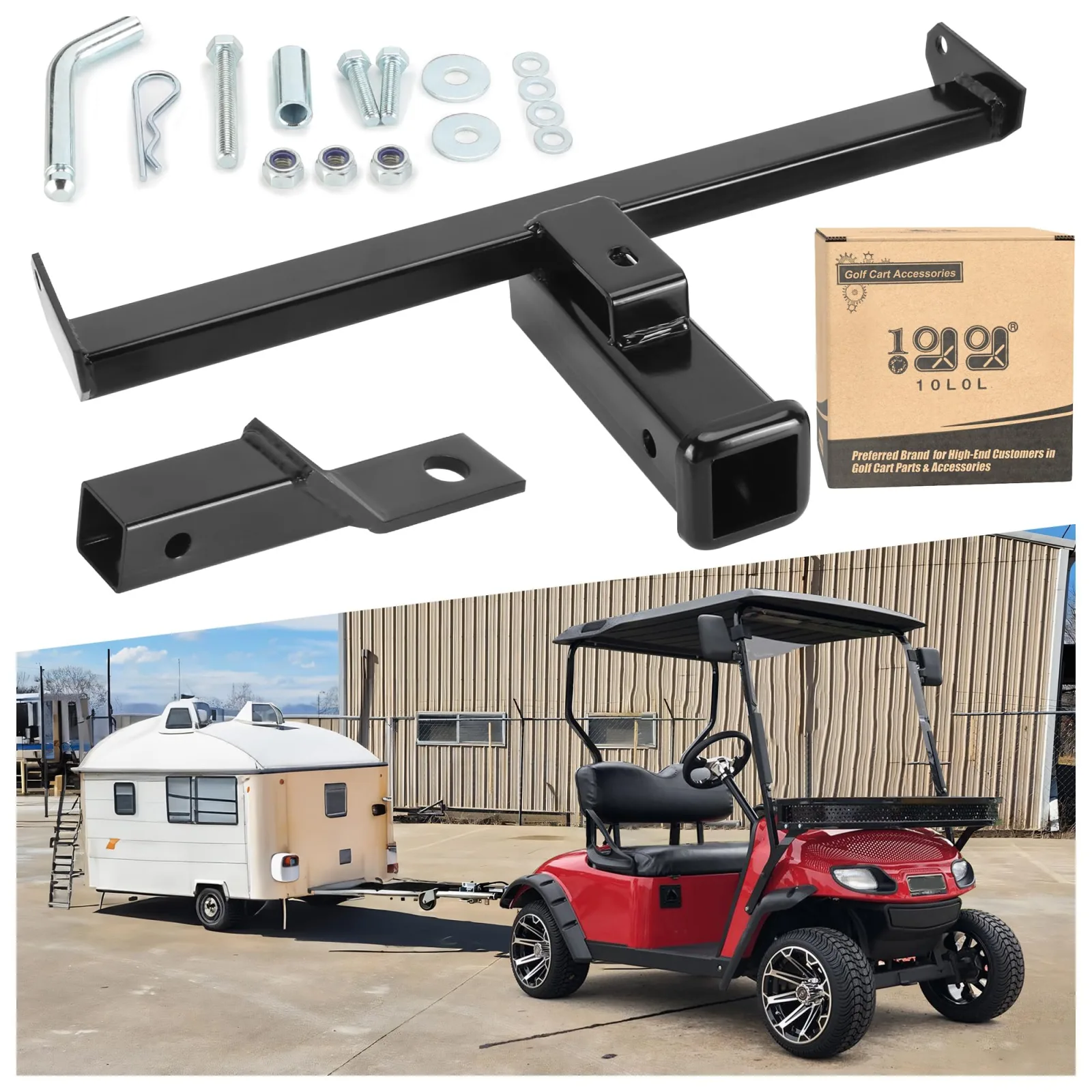 10L0L Trailer Hitch for E-Z-GO RXV Golf Carts
