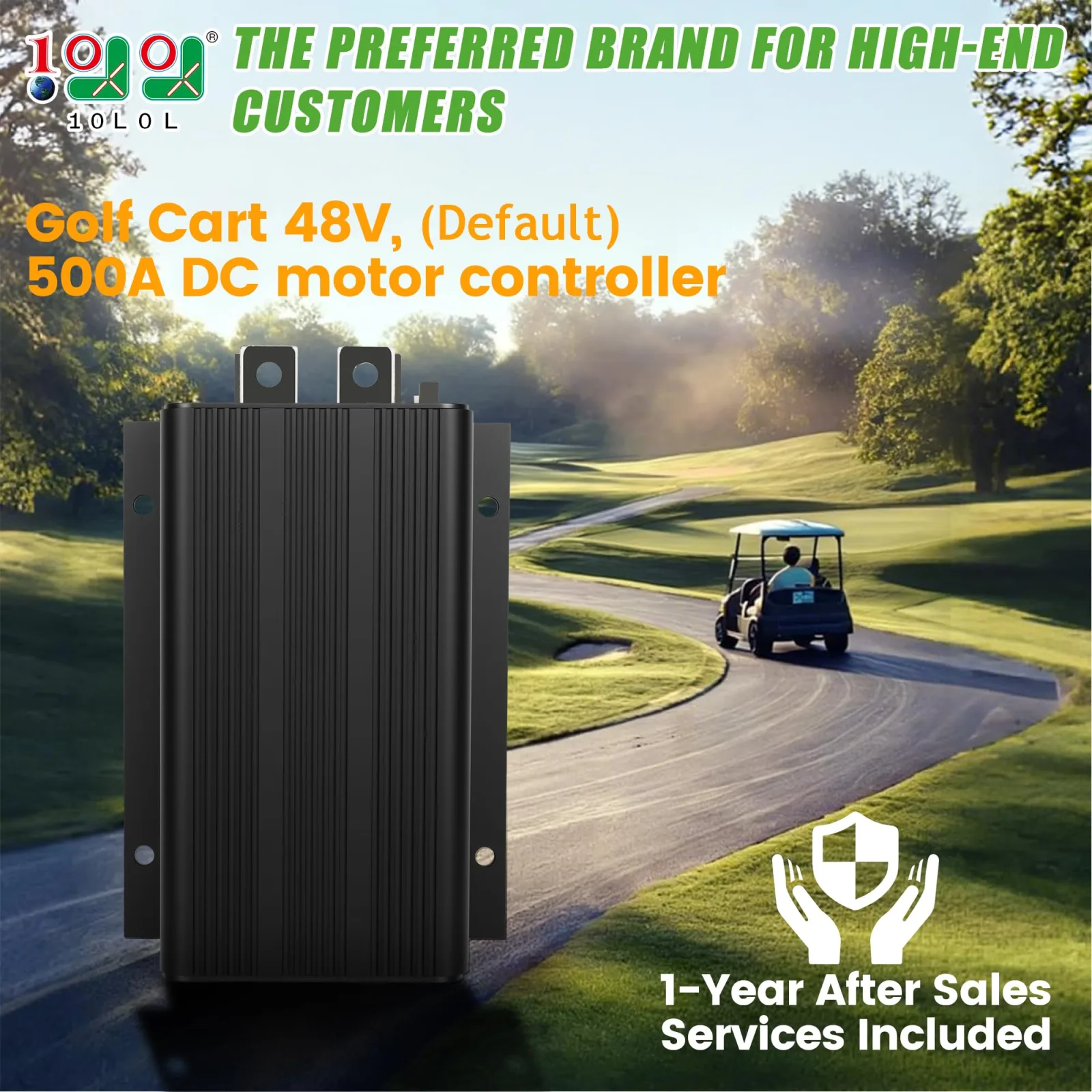 10L0L 500A 36V–48V Golf Cart Motor Controller image 2