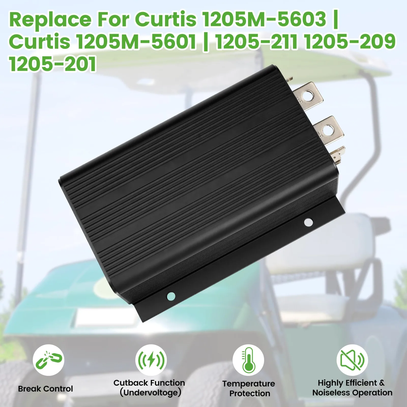 10L0L 500A 36V–48V Golf Cart Motor Controller image 4