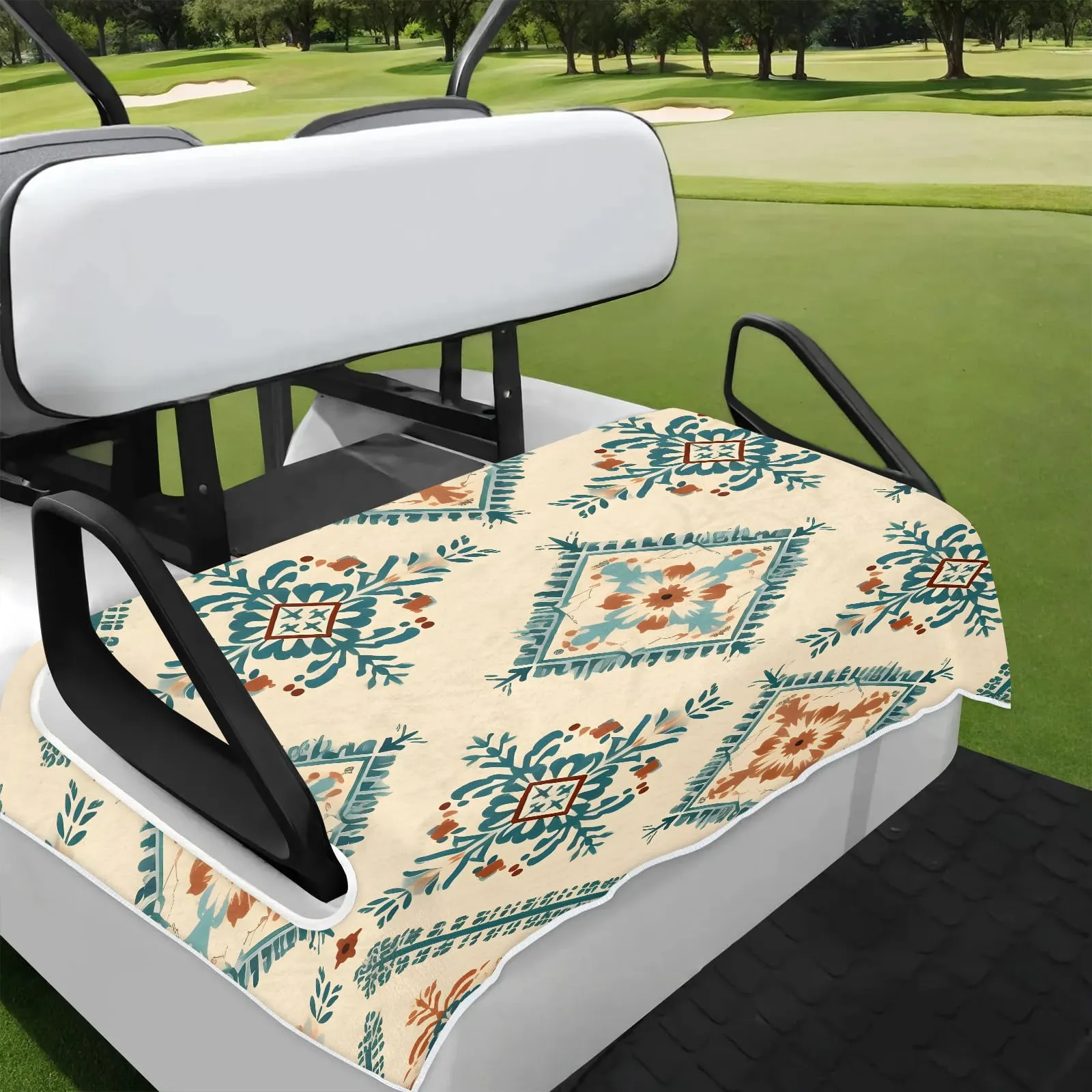 Tiveruda Golf Cart Seat Cover for Double Seats