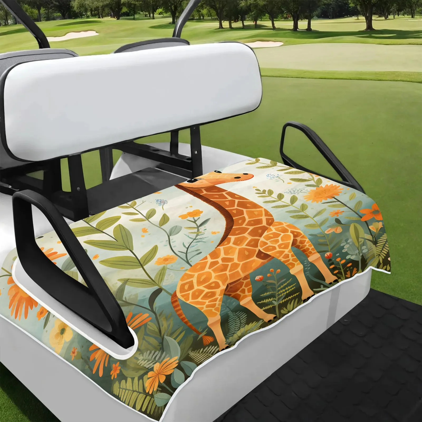 Tiveruda Golf Cart Seat Cover for Double Seats, 51 x 31 in