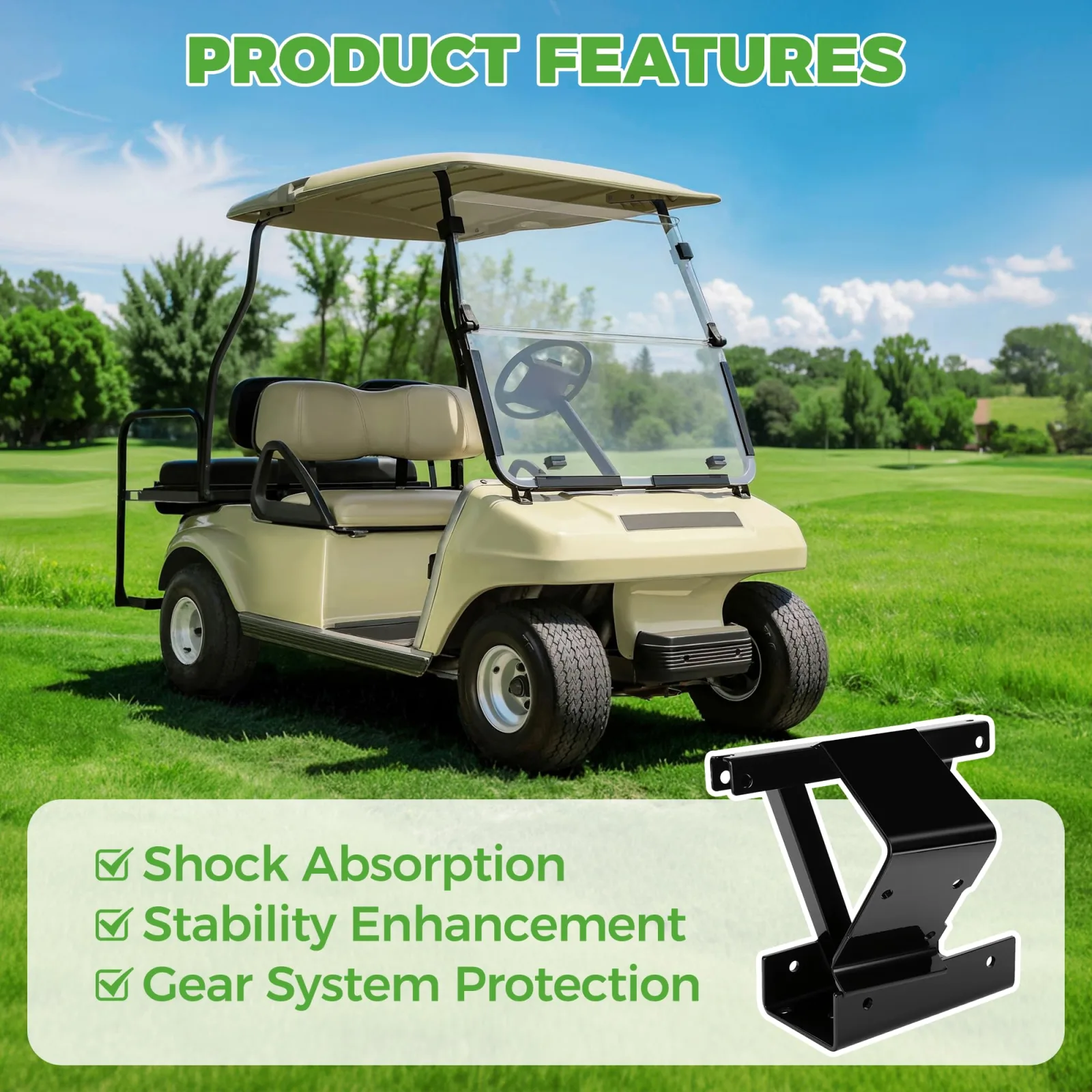 10L0L Delta Shock Gear Support for Club Car DS image 4