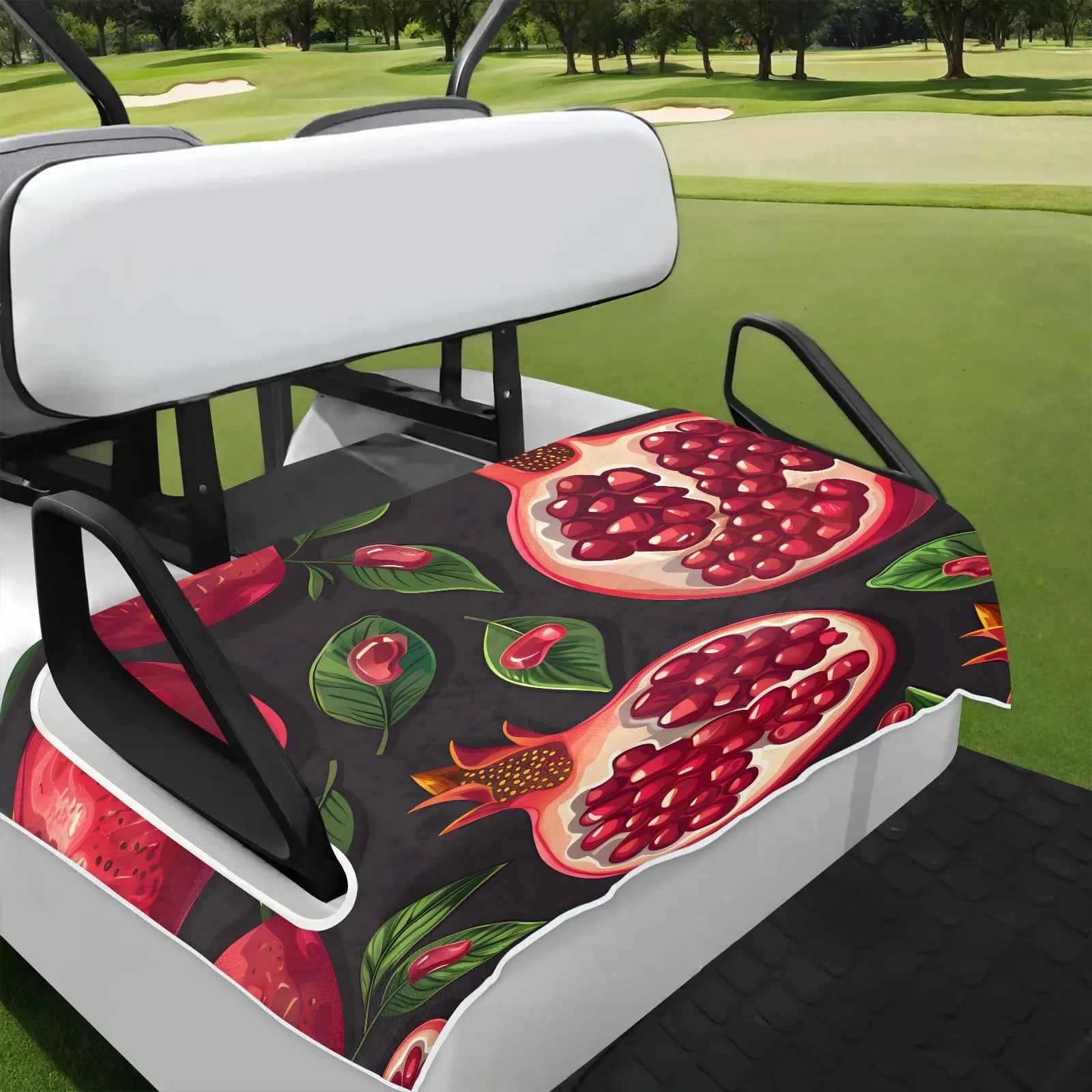 Tiveruda Pomegranate Golf Cart Seat Cover, 51 x 31 in