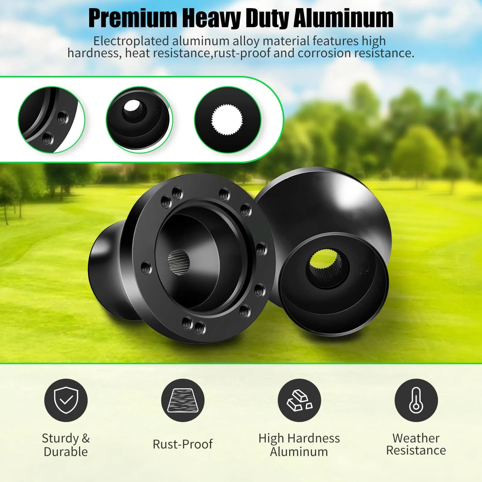 LEAPGOMAX Steering Wheel Adapter for Club Car DS 1984+ image 3