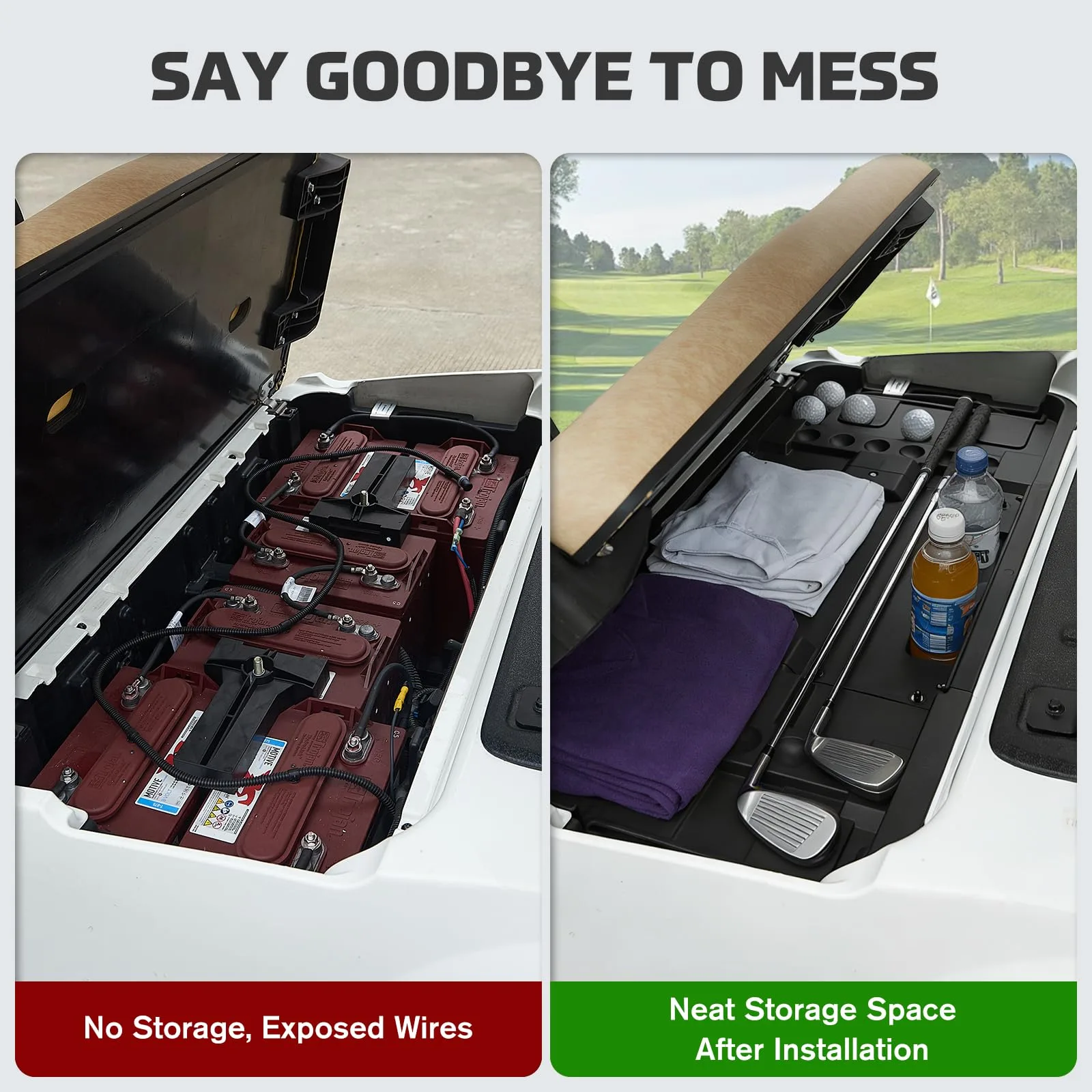 XUTVOTOR Under-Seat Storage Tray for Club Car Tempo image 2