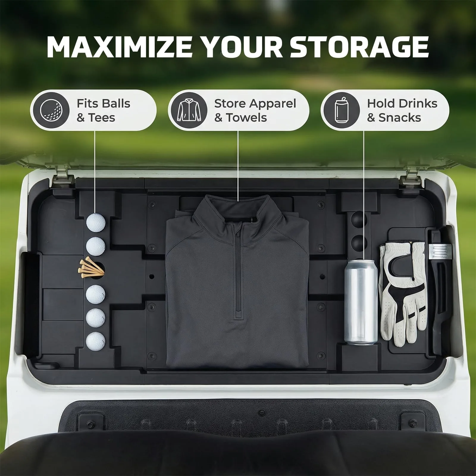 XUTVOTOR Under-Seat Storage Tray for Club Car Tempo image 3