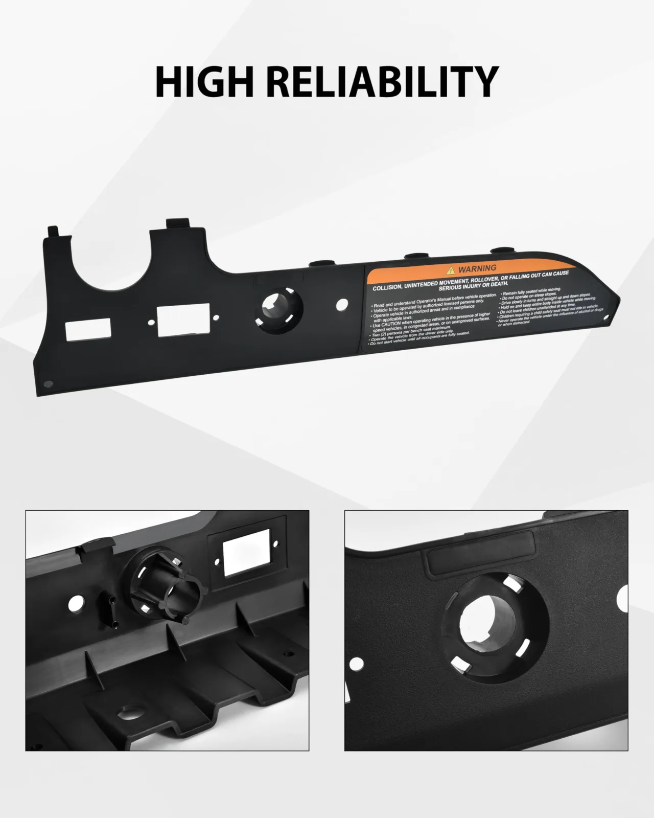 SAUTVS Dash Cover for Club Car Tempo Electric Golf Cart image 3