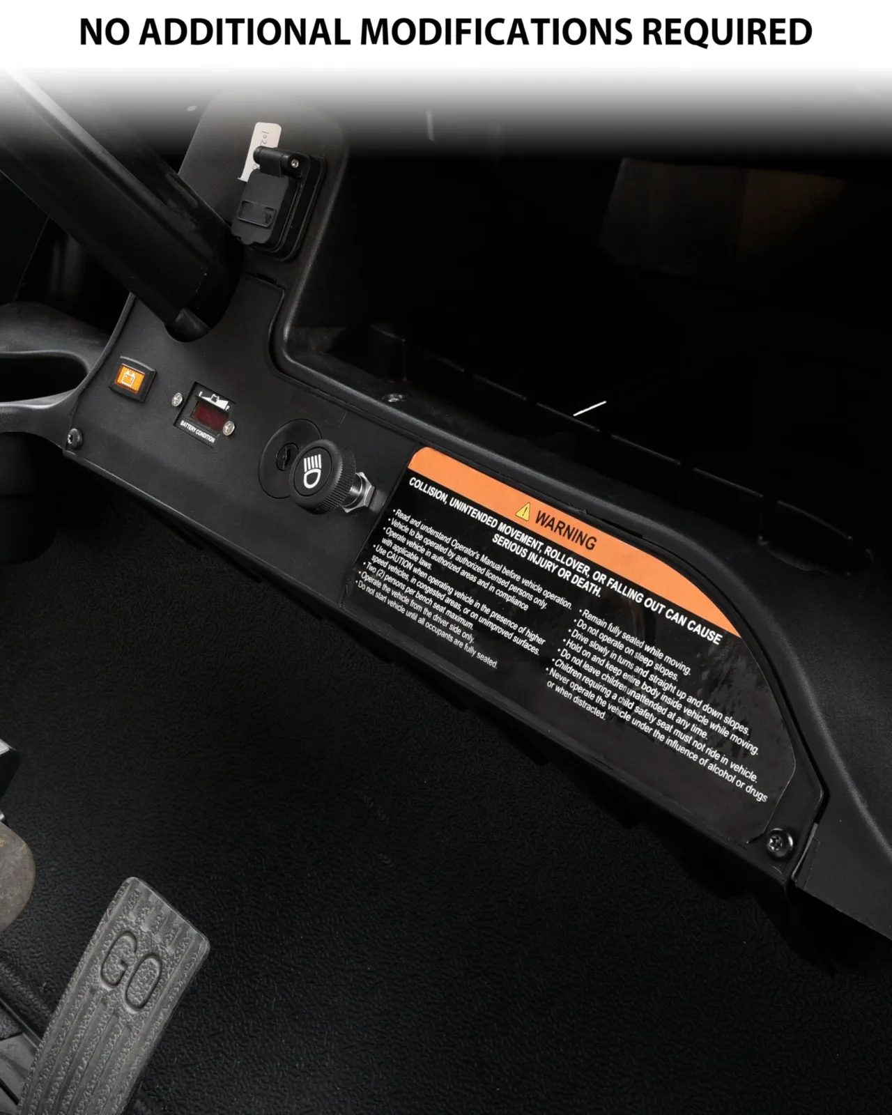SAUTVS Dash Cover for Club Car Tempo Electric Golf Cart image 4