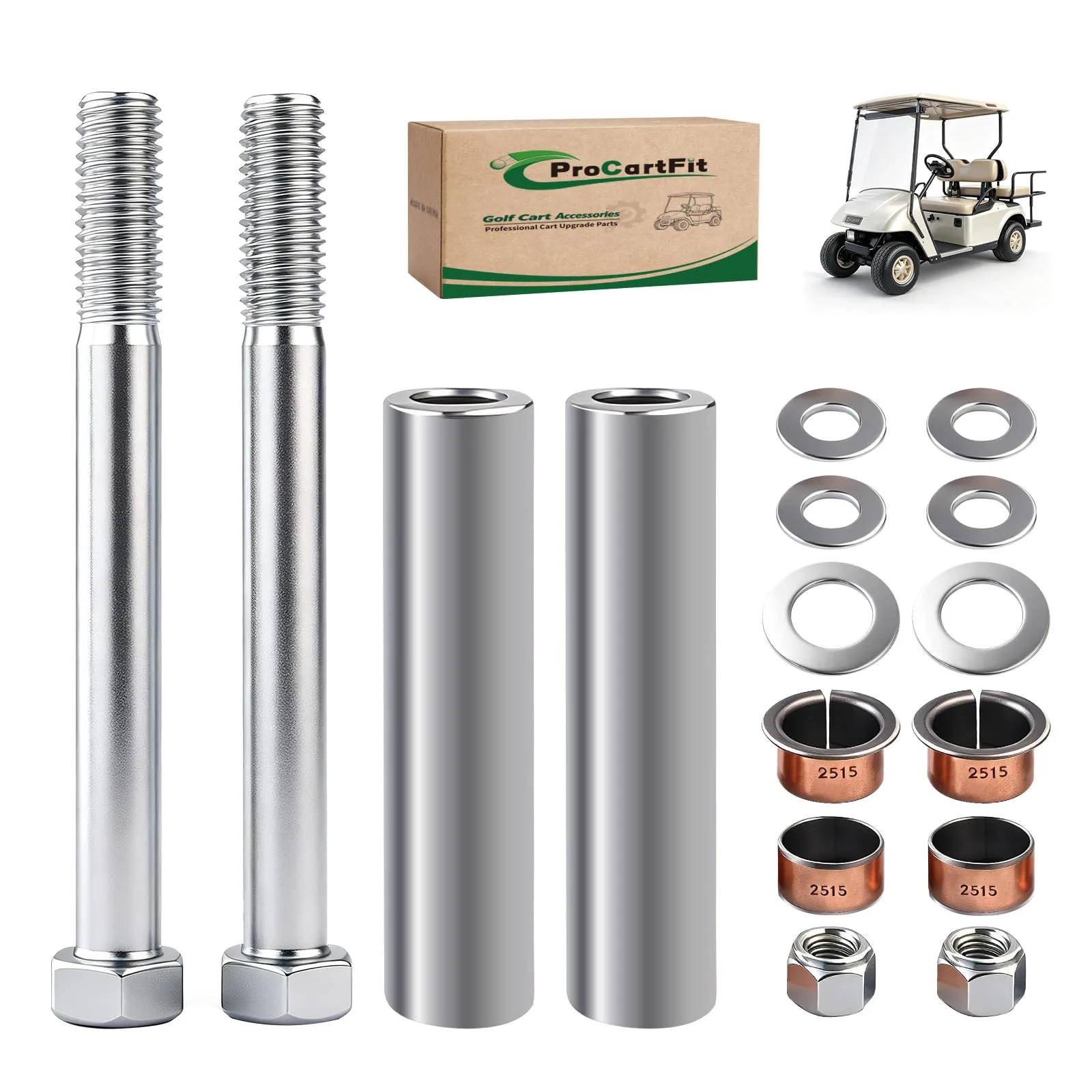 ProCartFit Spindle King Pin Bushing Kit for E-Z-GO TXT