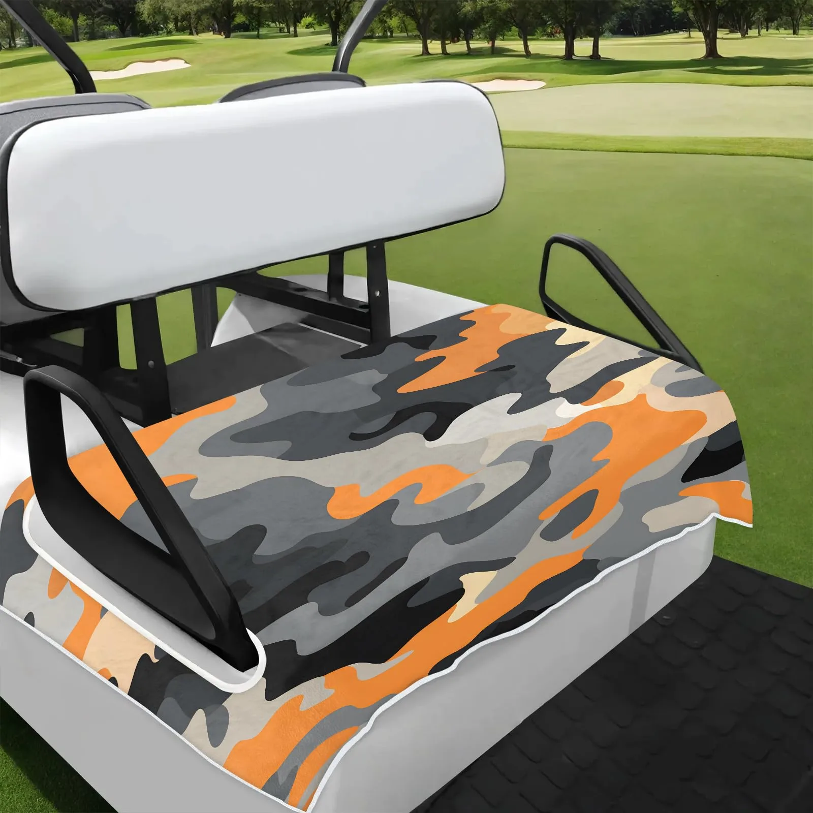 Tiveruda Brown Camo Golf Cart Seat Cover, 51 x 31 in