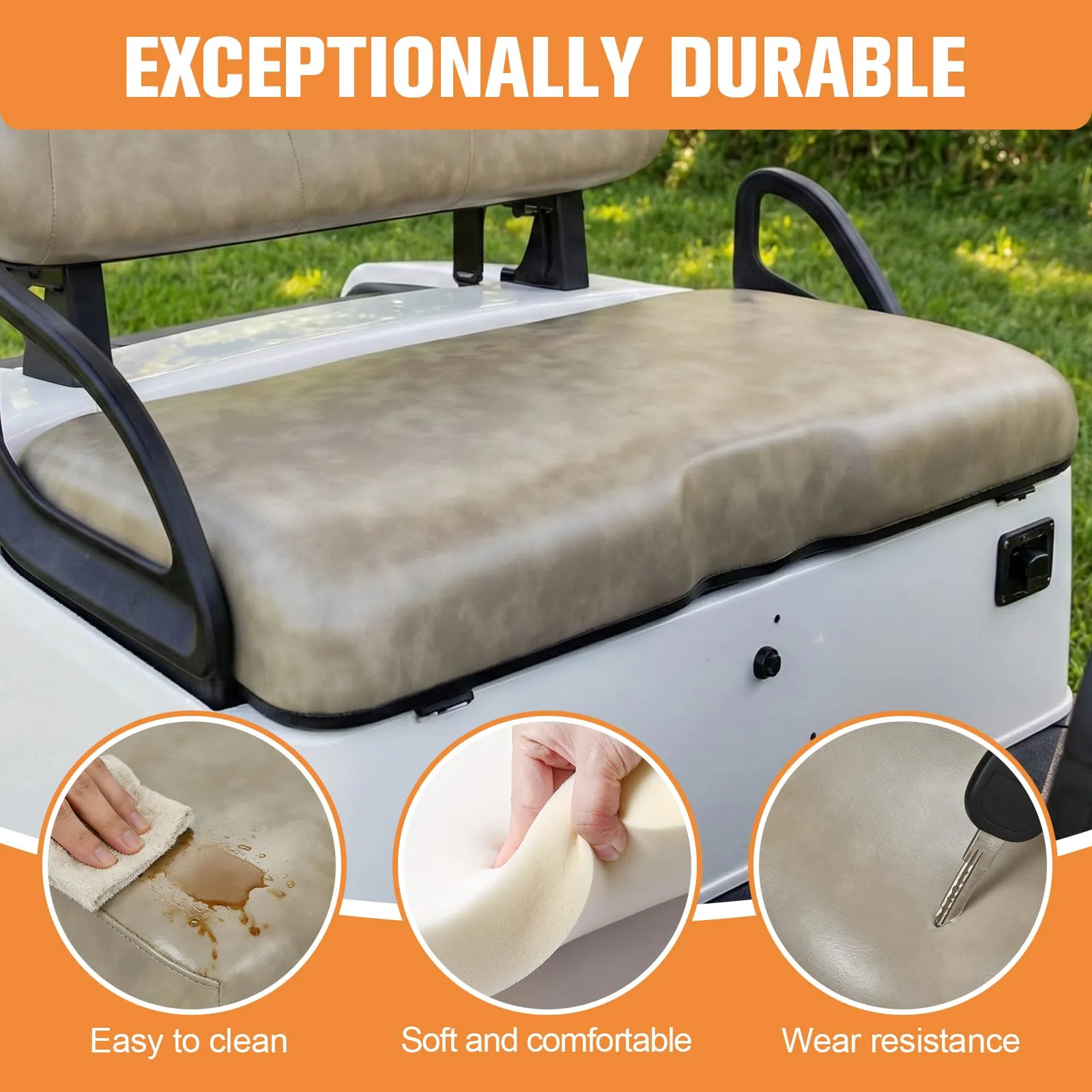 E-Z-GO RXV Front Seat Bottom Cushion 2008+ image 4