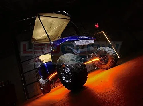 LEDGlow LU-G06 Orange 4pc 12V LED Golf Cart Underglow Kit image 3