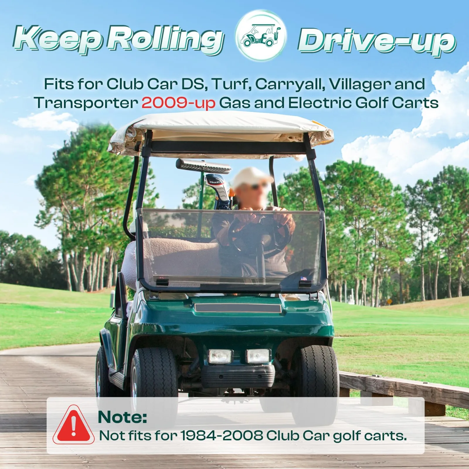 DRIVE UP Club Car Steering Tie Rod and Ball Joint Kit image 2