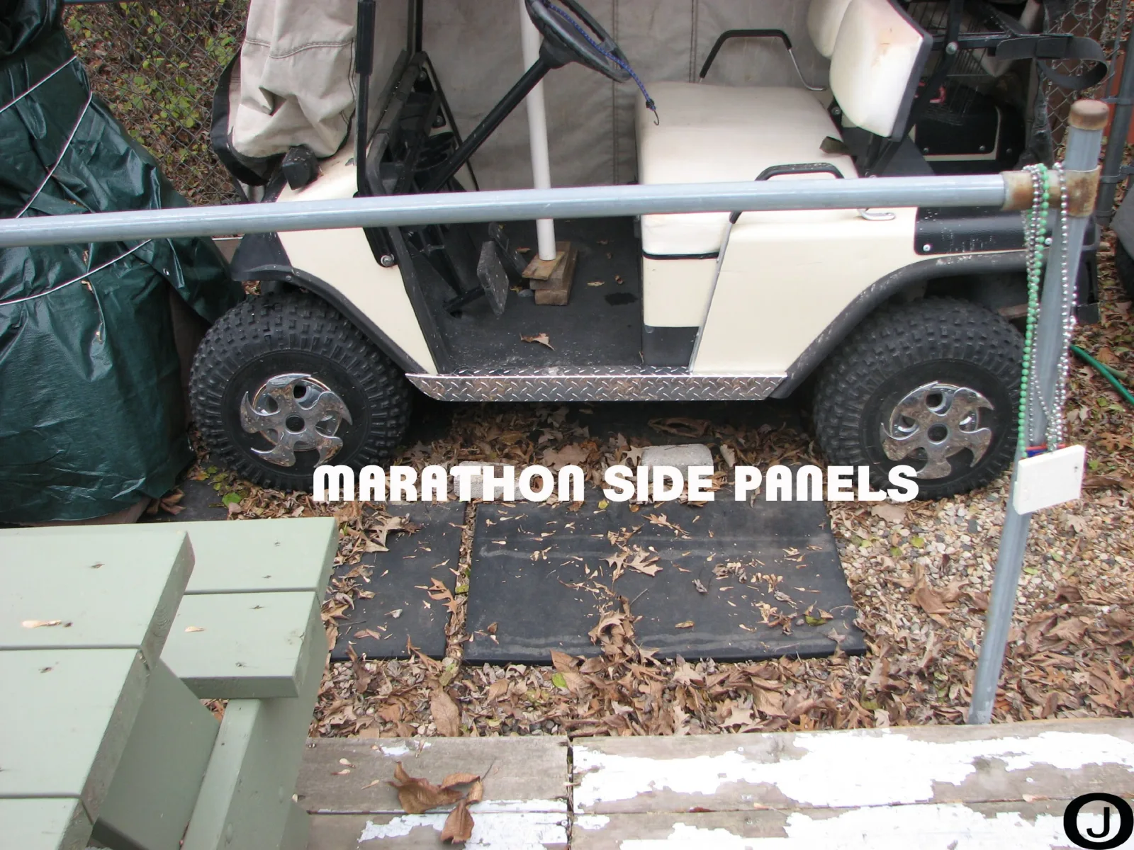 E-Z-GO Marathon Diamond Plate Side Rocker Panels image 4