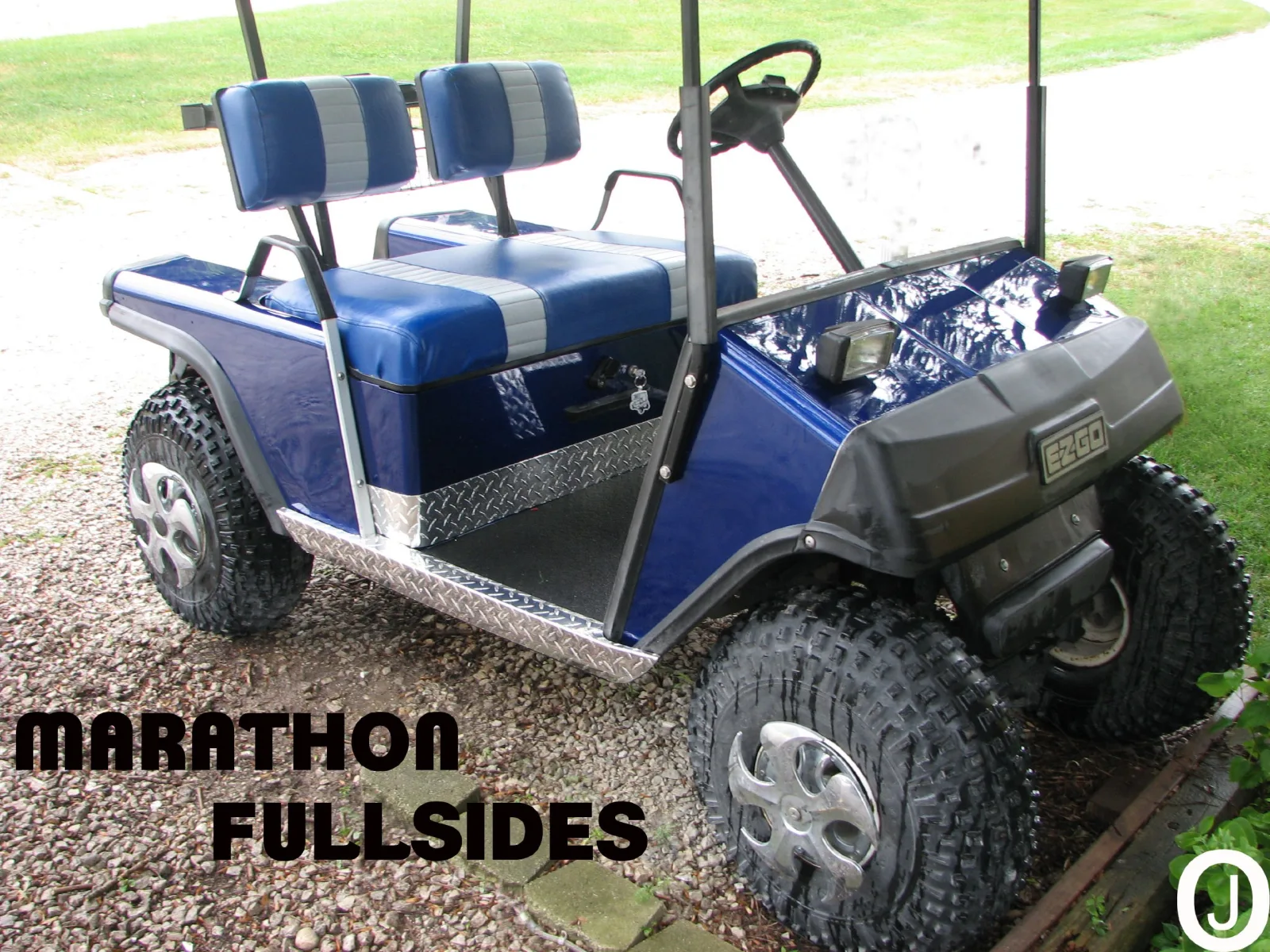 E-Z-GO Marathon Diamond Plate Side Rocker Panels