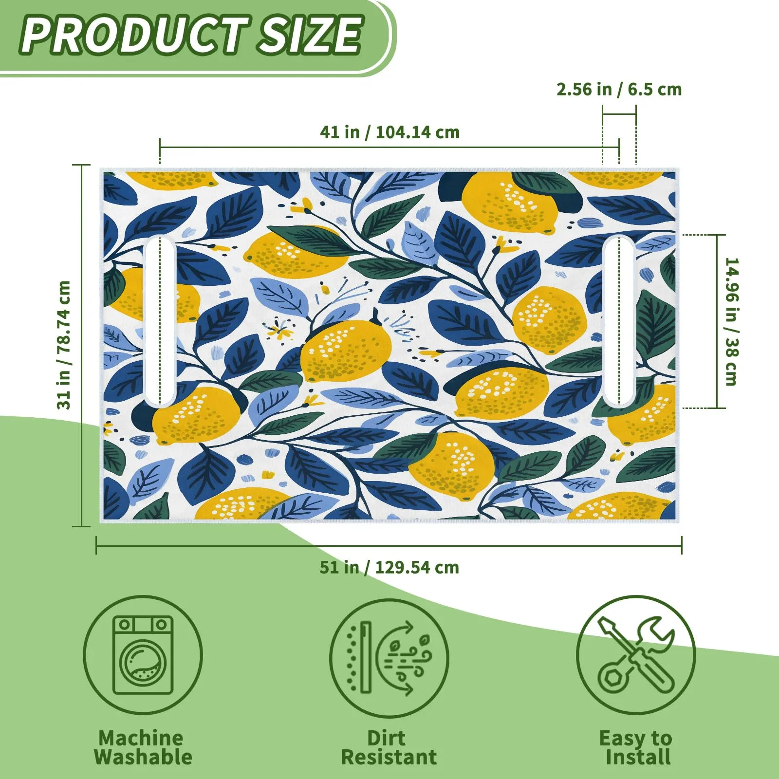 Tiveruda Yellow Fruit Golf Cart Seat Cover, 51 x 31 in image 2