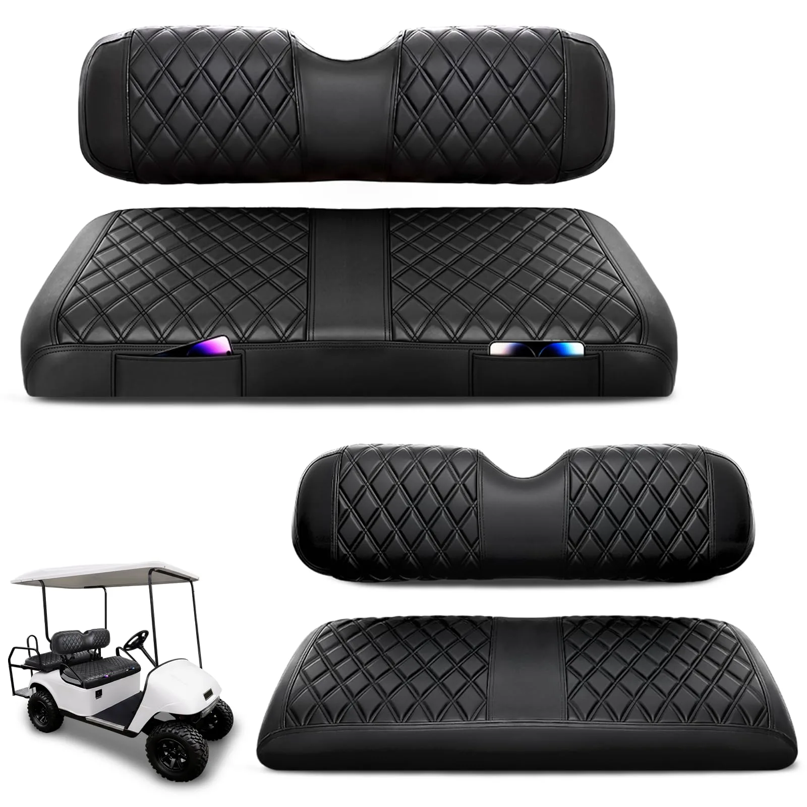 iLSKW FR813 Seat Covers for E-Z-GO TXT/RXV