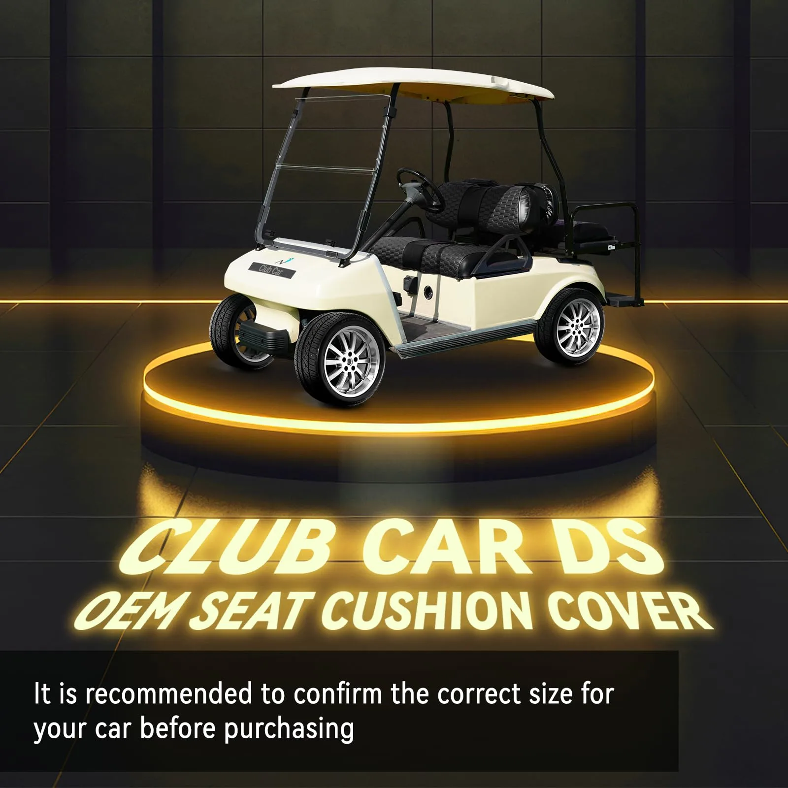 HANGKUNNEE Club Car DS Front Seat Covers image 2