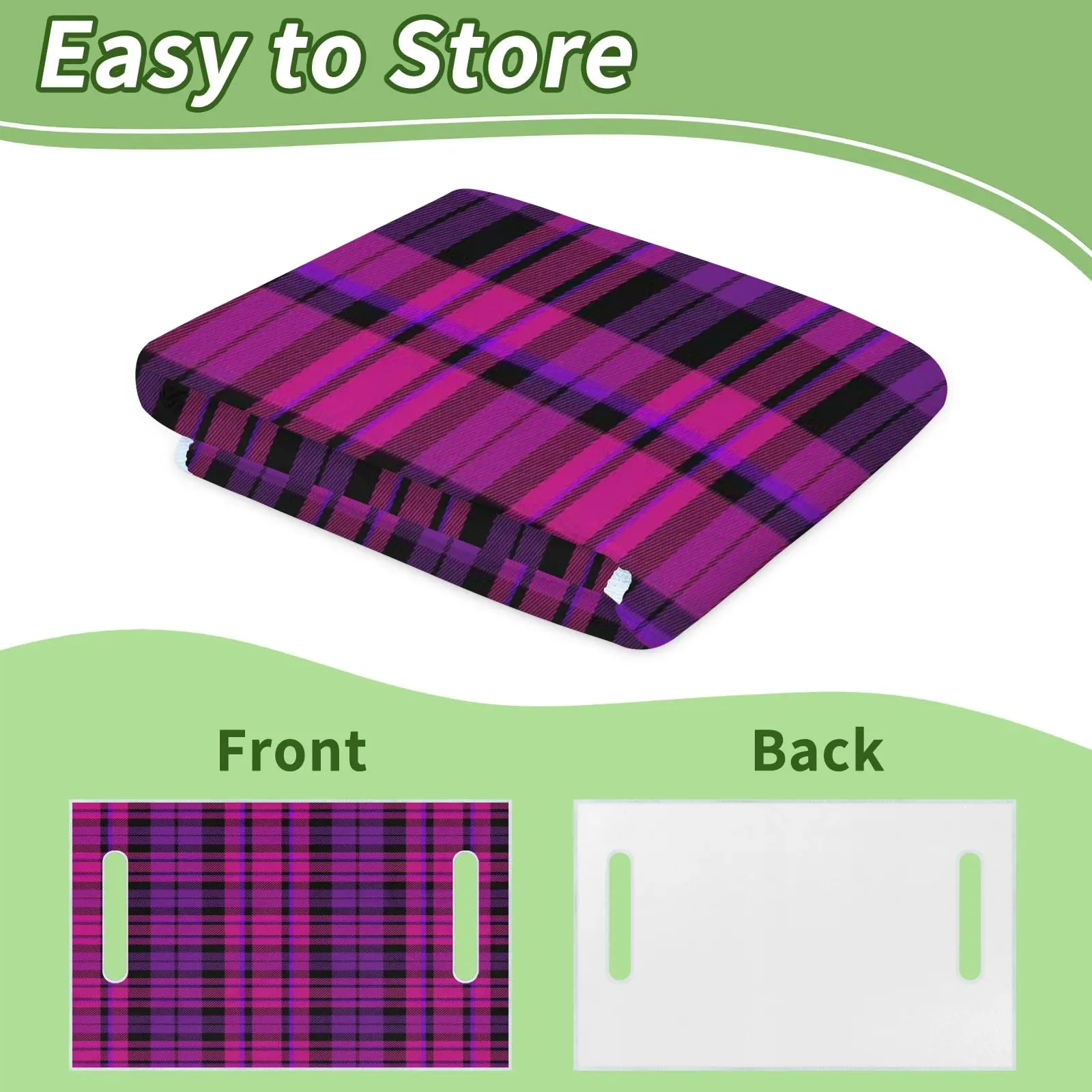 Tiveruda Purple Pink Golf Cart Seat Cover, 51 x 31 in image 4