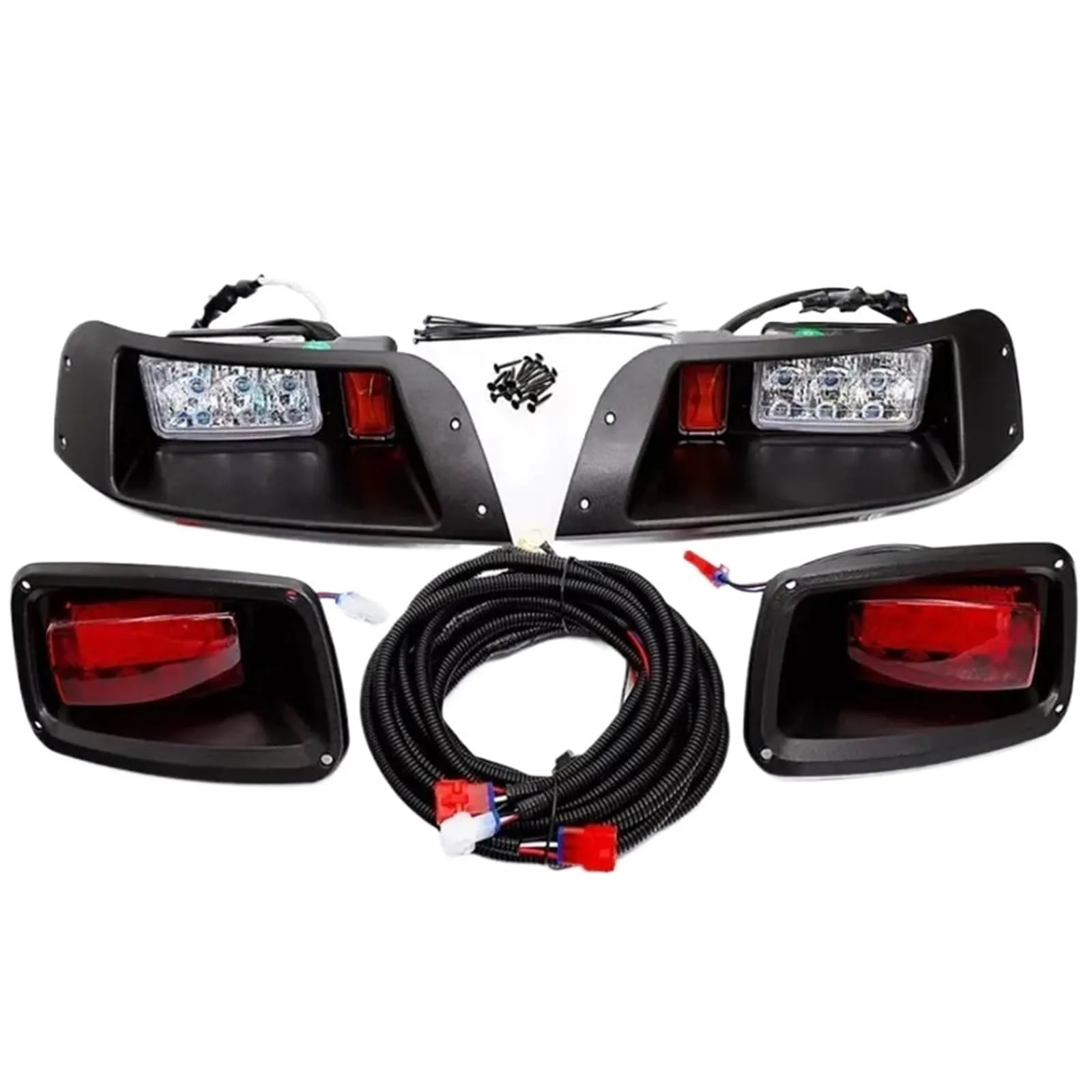 QIJUQKXI Golf Cart LED Headlight and Tail Light Kit