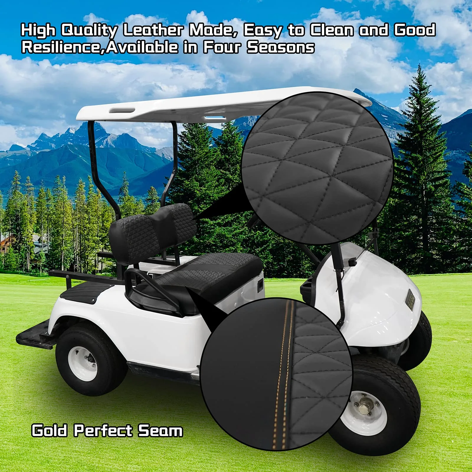 XUANYUDG0769 E-Z-GO TXT Front Seat Covers 1994-2013 image 4