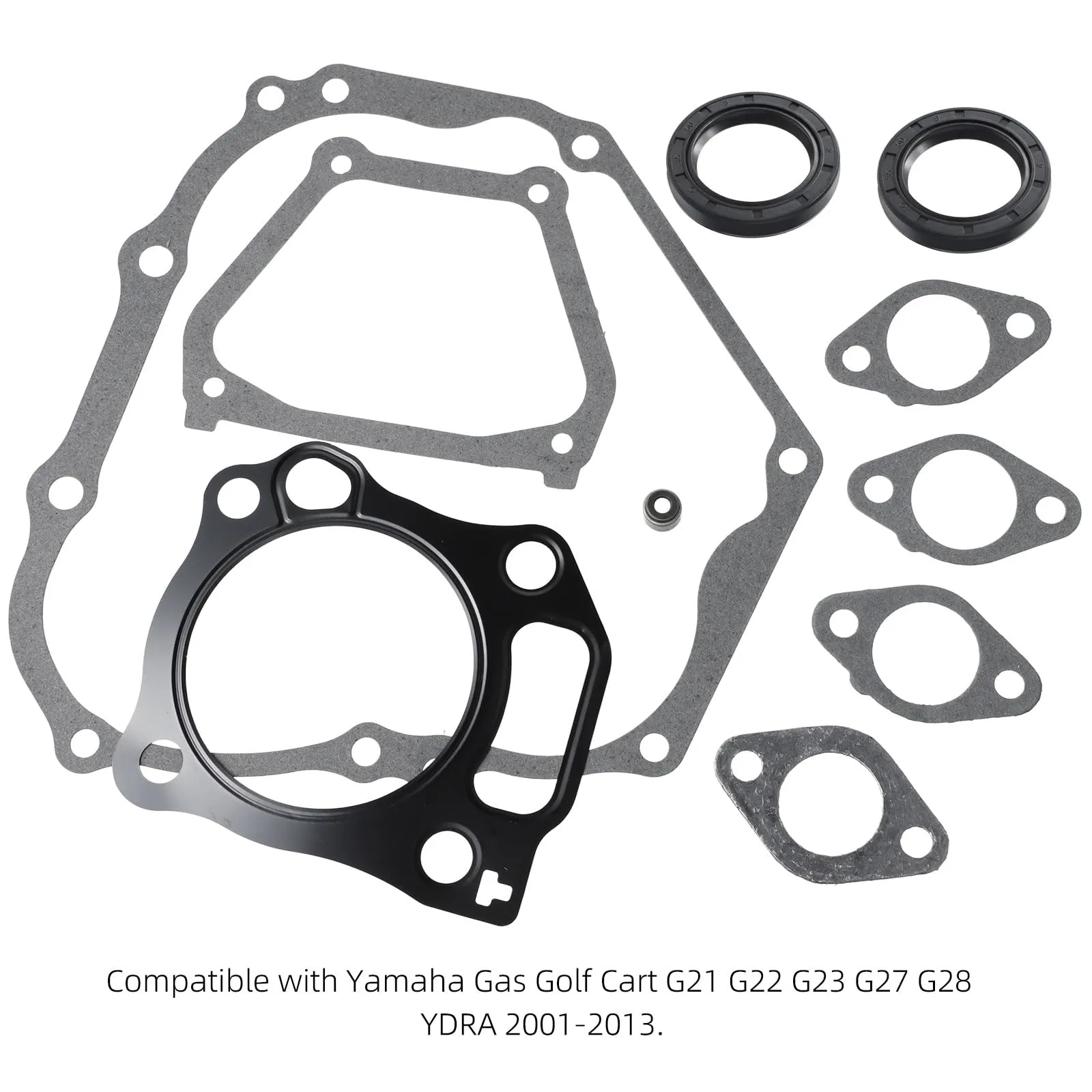 Roykaw Yamaha Golf Cart Engine Gasket & Seal Rebuild Kit image 2