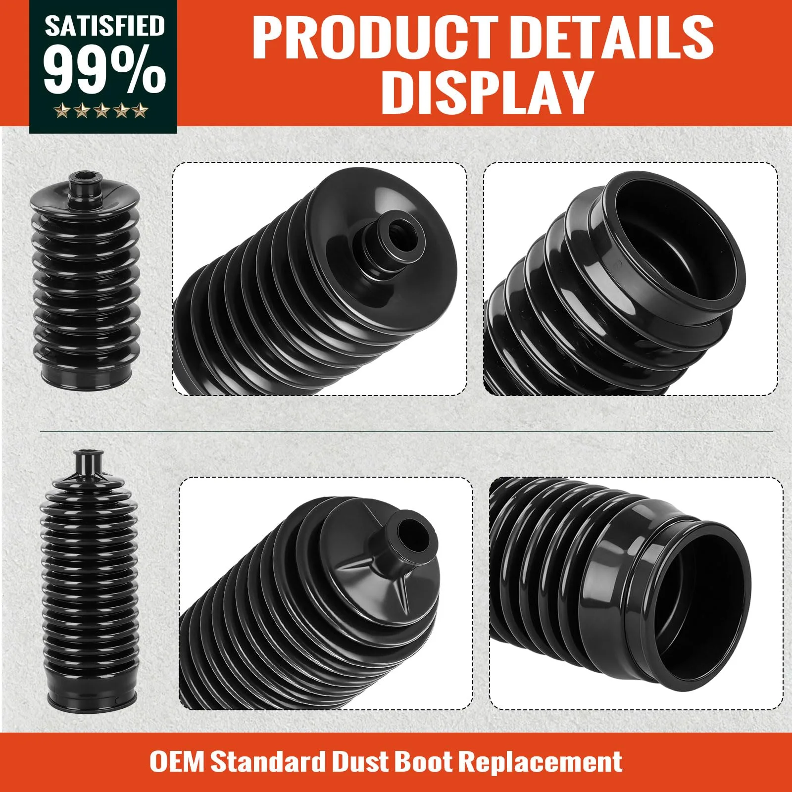 Roykaw Steering Rack Dust Boots for Club Car DS 1997+ image 3