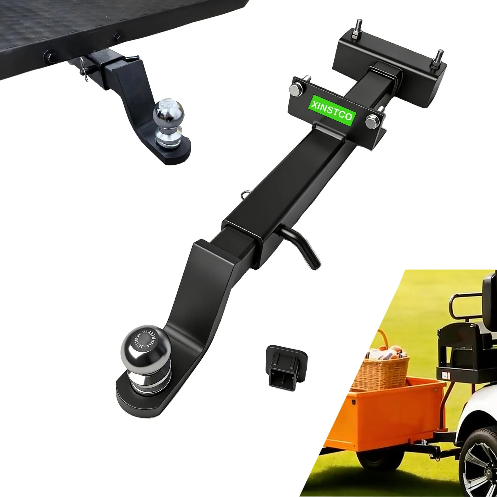 XINSTCO Trailer Hitch Kit for Evolution D2 Golf Carts