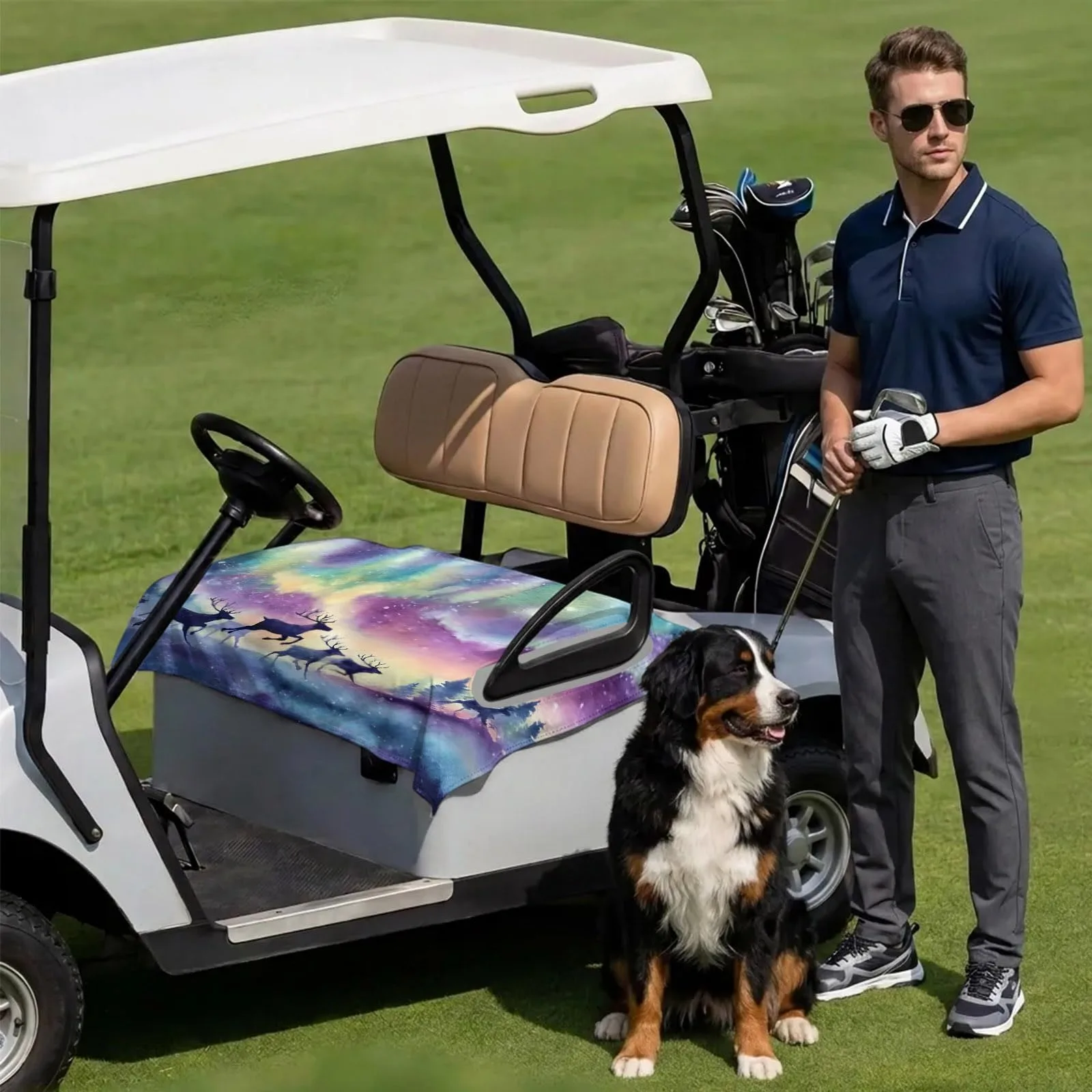 DecorLovee Golf Cart Seat Cover for 2-Seater Carts image 3