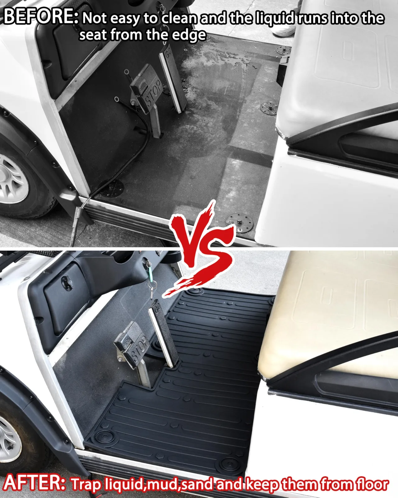 SAUTVS TPE Floor Mat for Club Car DS 1982+ image 2