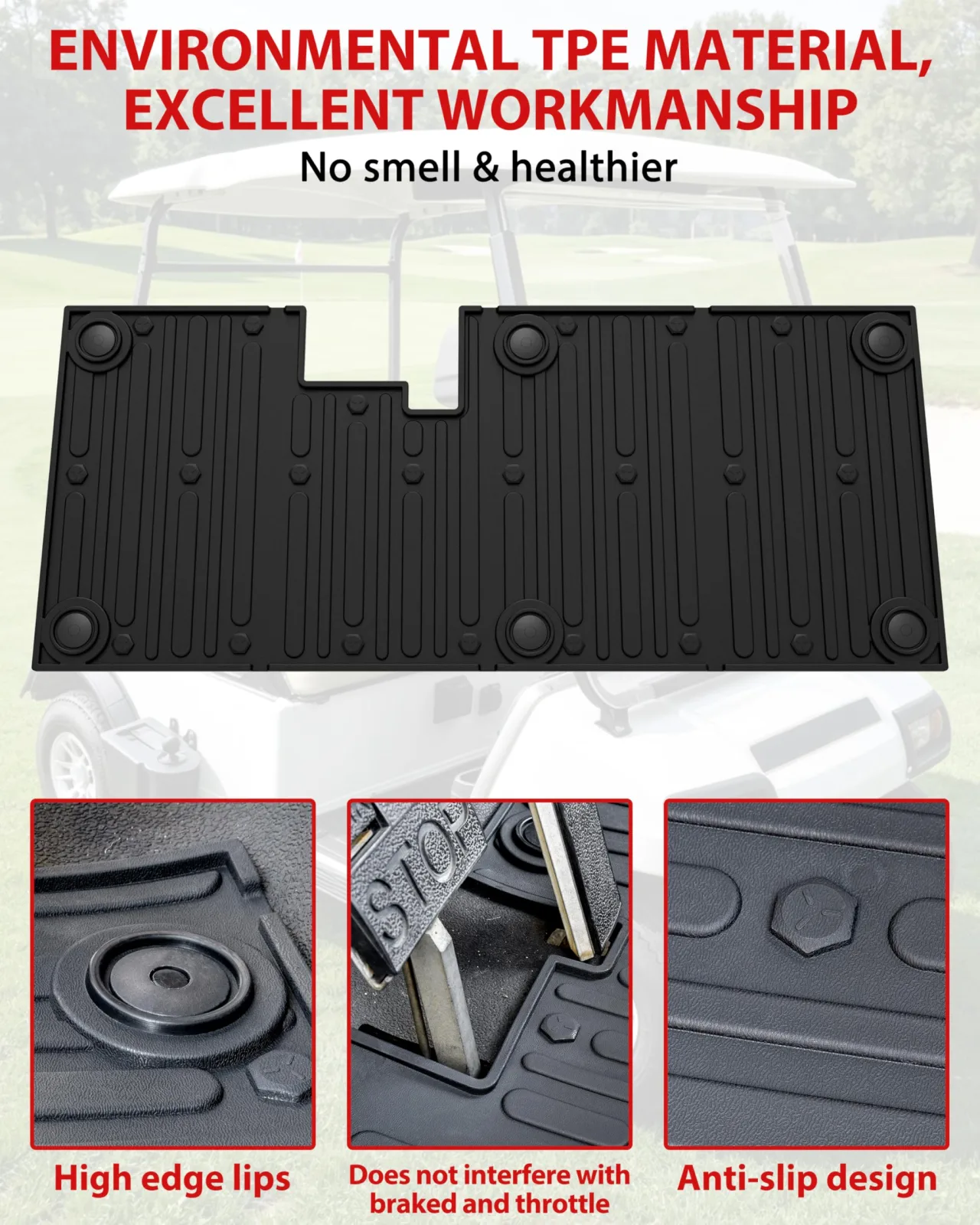 SAUTVS TPE Floor Mat for Club Car DS 1982+ image 3