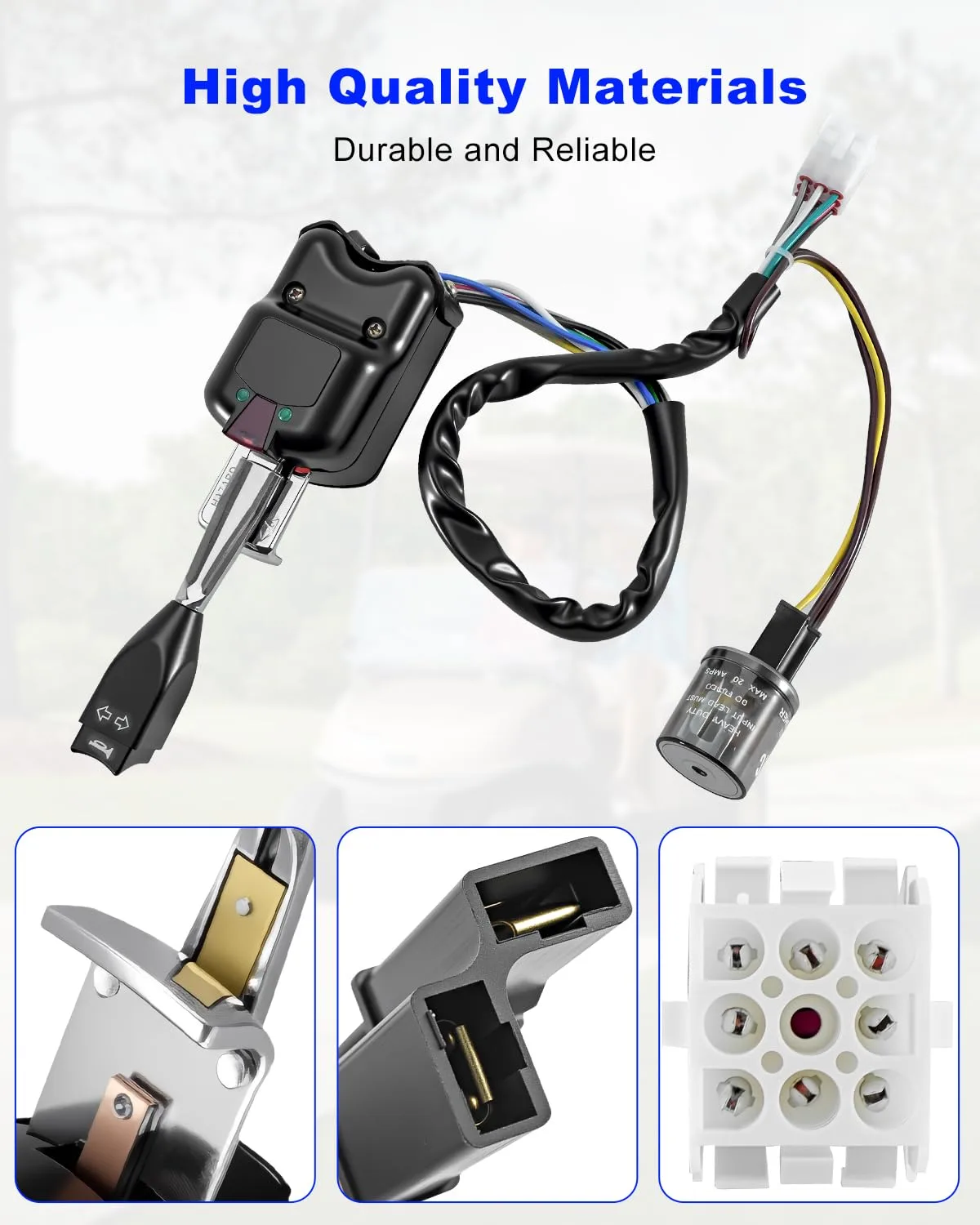 HUQUZN Combination Turn Signal Switch LHYGKG01 for Club Car 2004-Up image 2