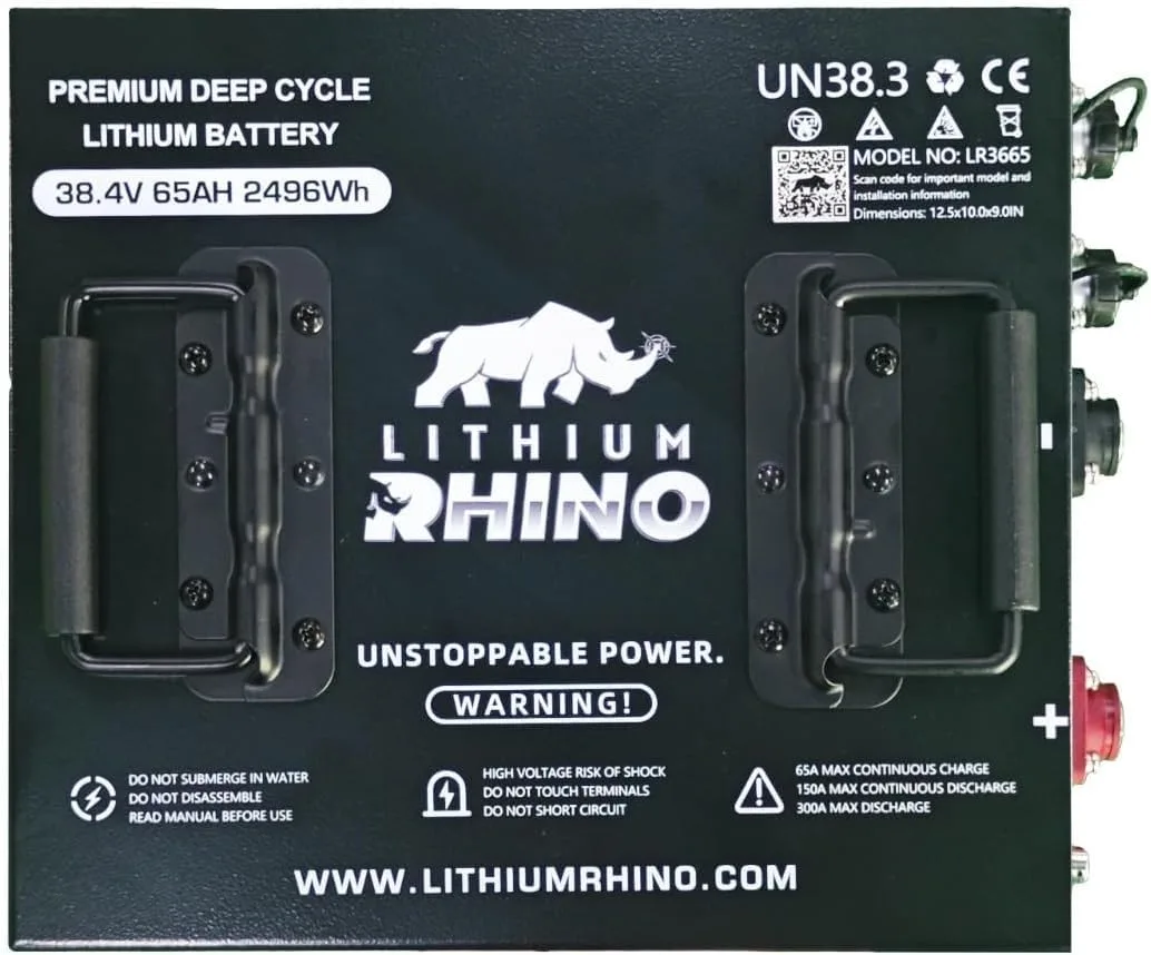 Lithium Rhino 36V 105Ah Golf Cart Battery Kit image 2