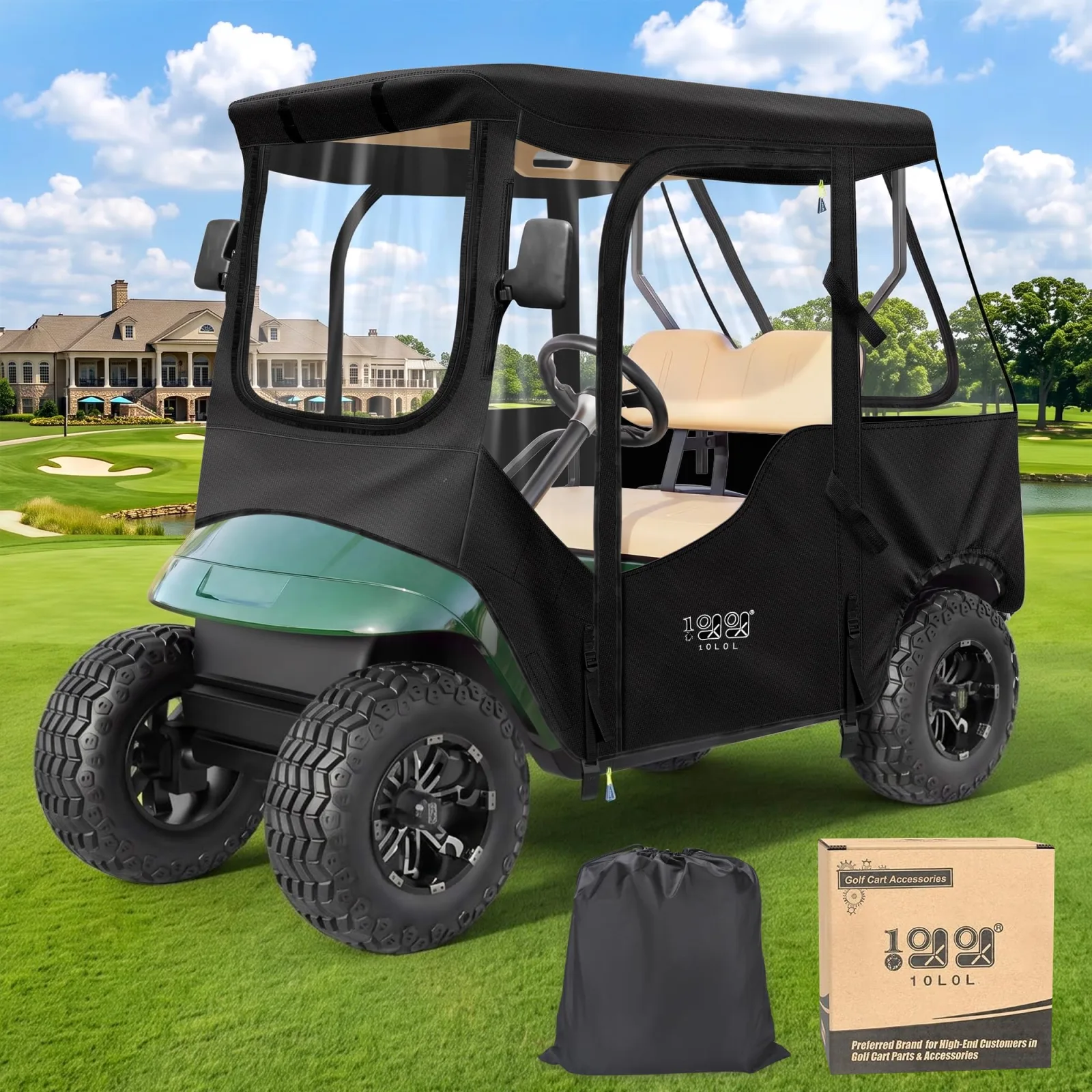 10L0L F55 Golf Cart Enclosure for E-Z-GO TXT & RXV