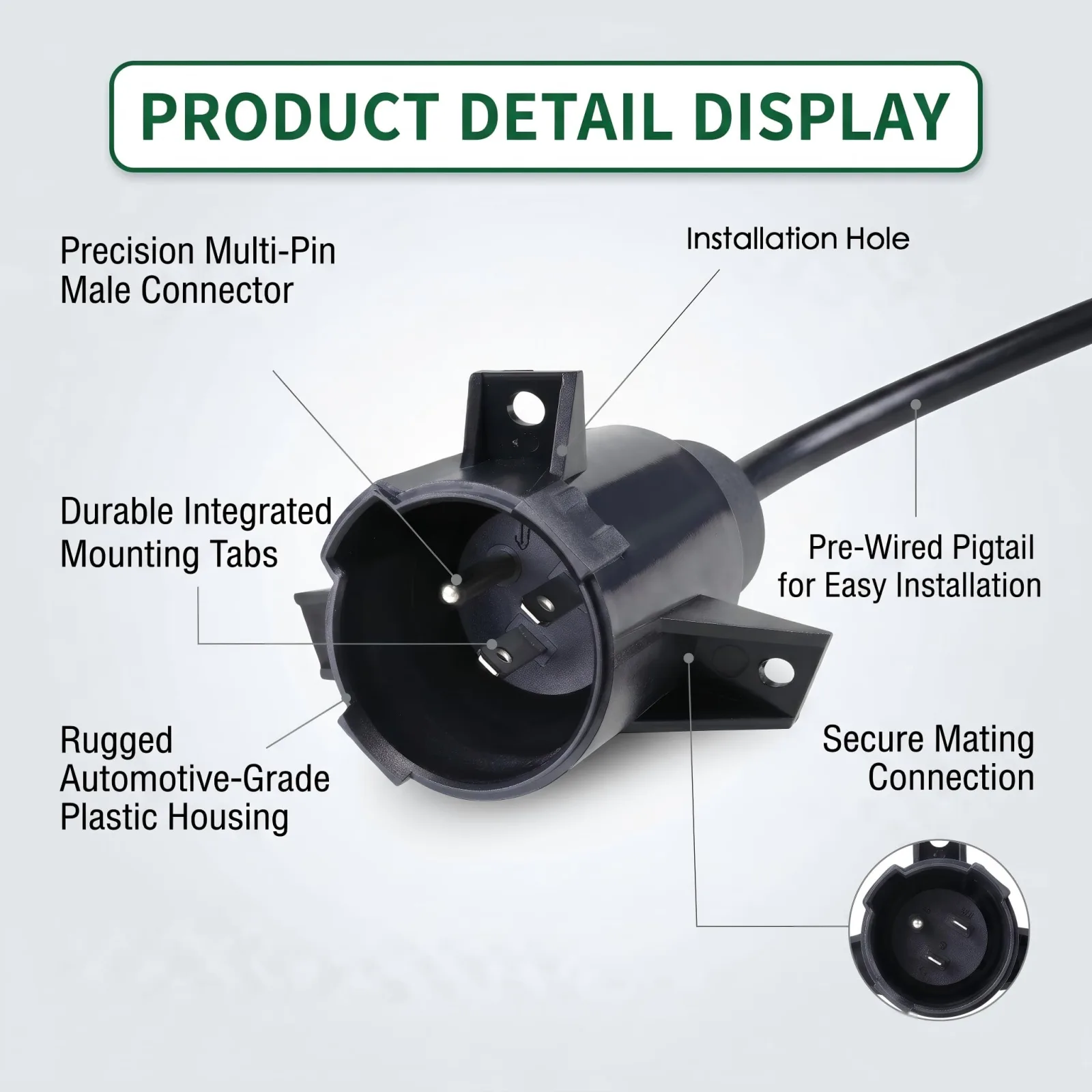 PolyEnergy Club Car Precedent Charging Port Adapter Plug image 2