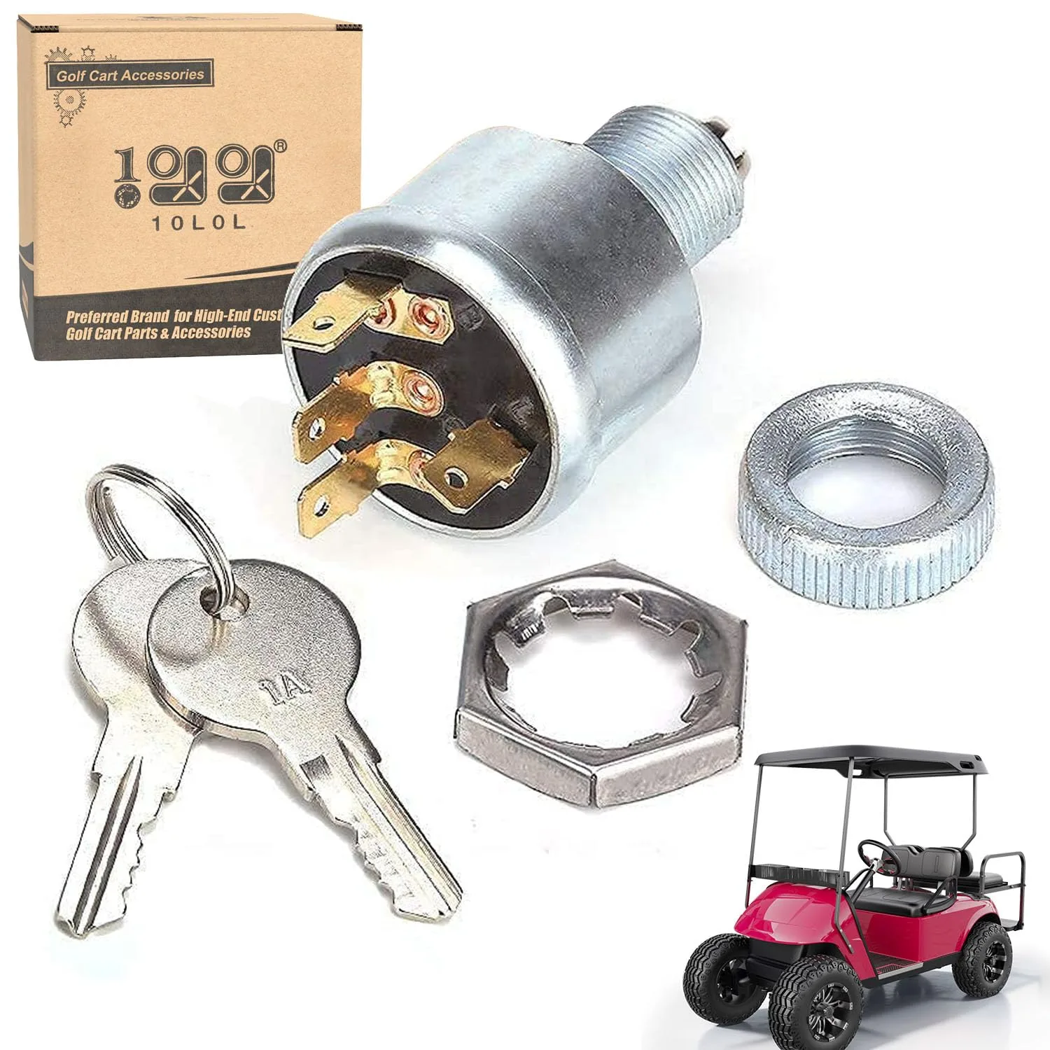 10L0L Ignition Switch for E-Z-GO Golf Carts