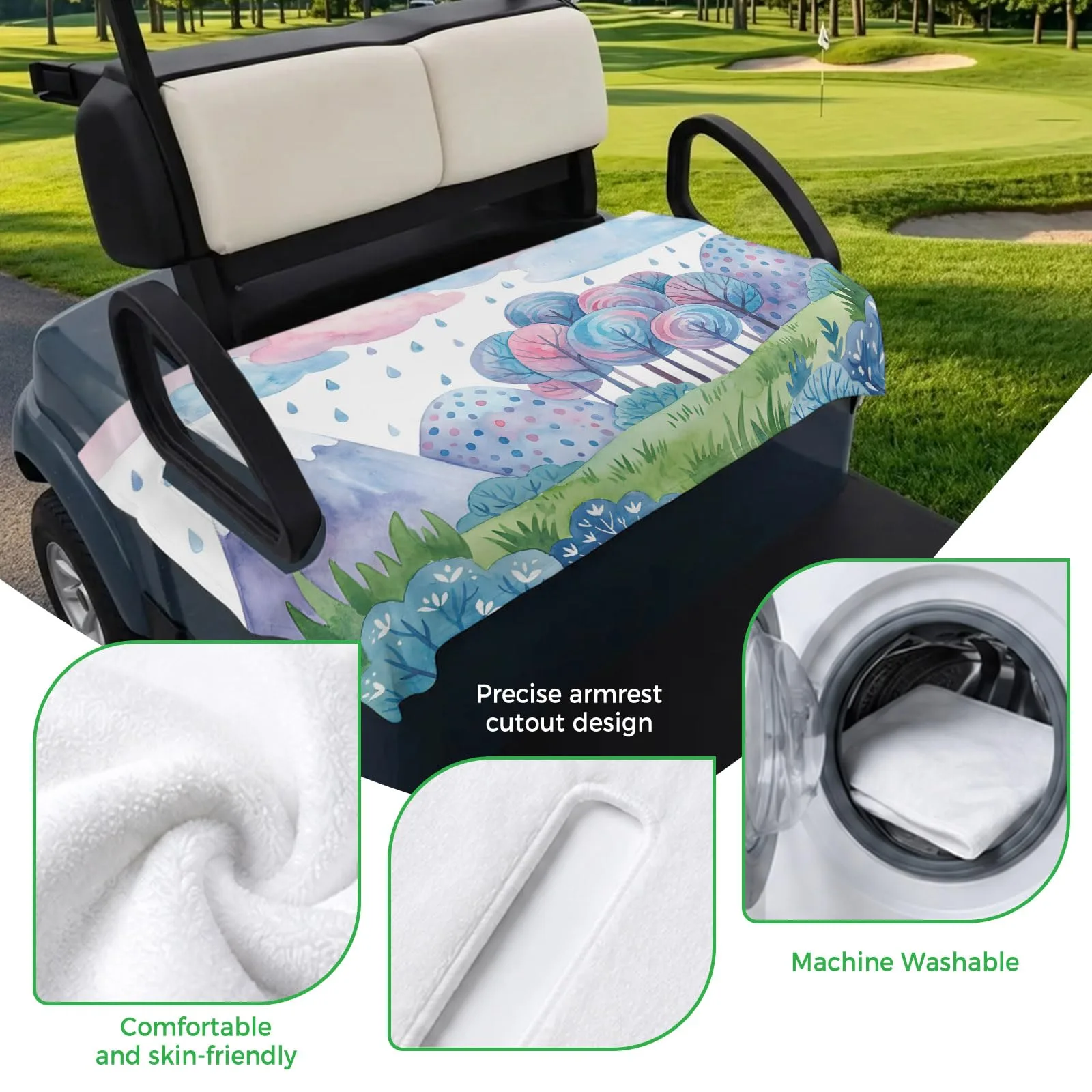 Trosturdspn Golf Cart Seat Towel Blanket 51 x 31 in image 3