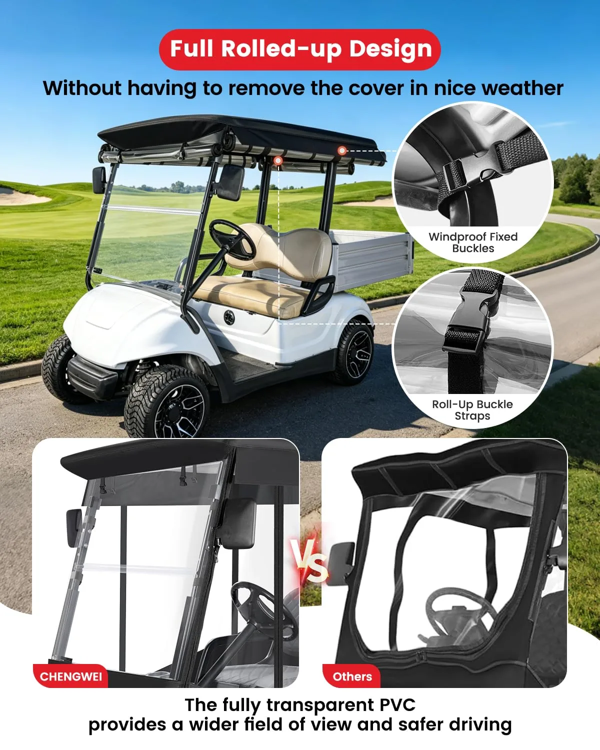 CHENGWEI Enclosure for Yamaha G29/Drive2 with Cargo Box image 3