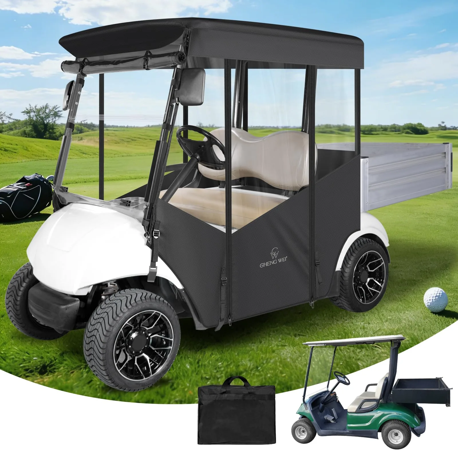 CHENGWEI Enclosure for Yamaha G29/Drive2 with Cargo Box