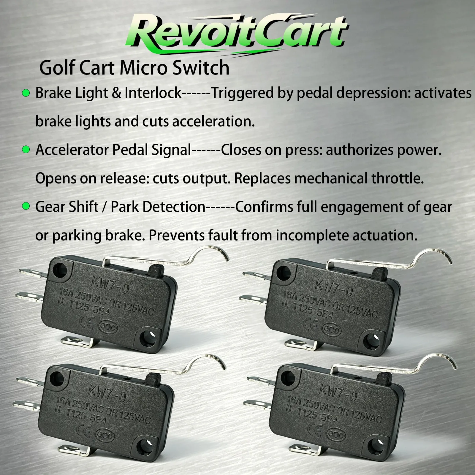 RevoitCart Golf Cart Micro Switches for Club Car DS & Precedent image 4