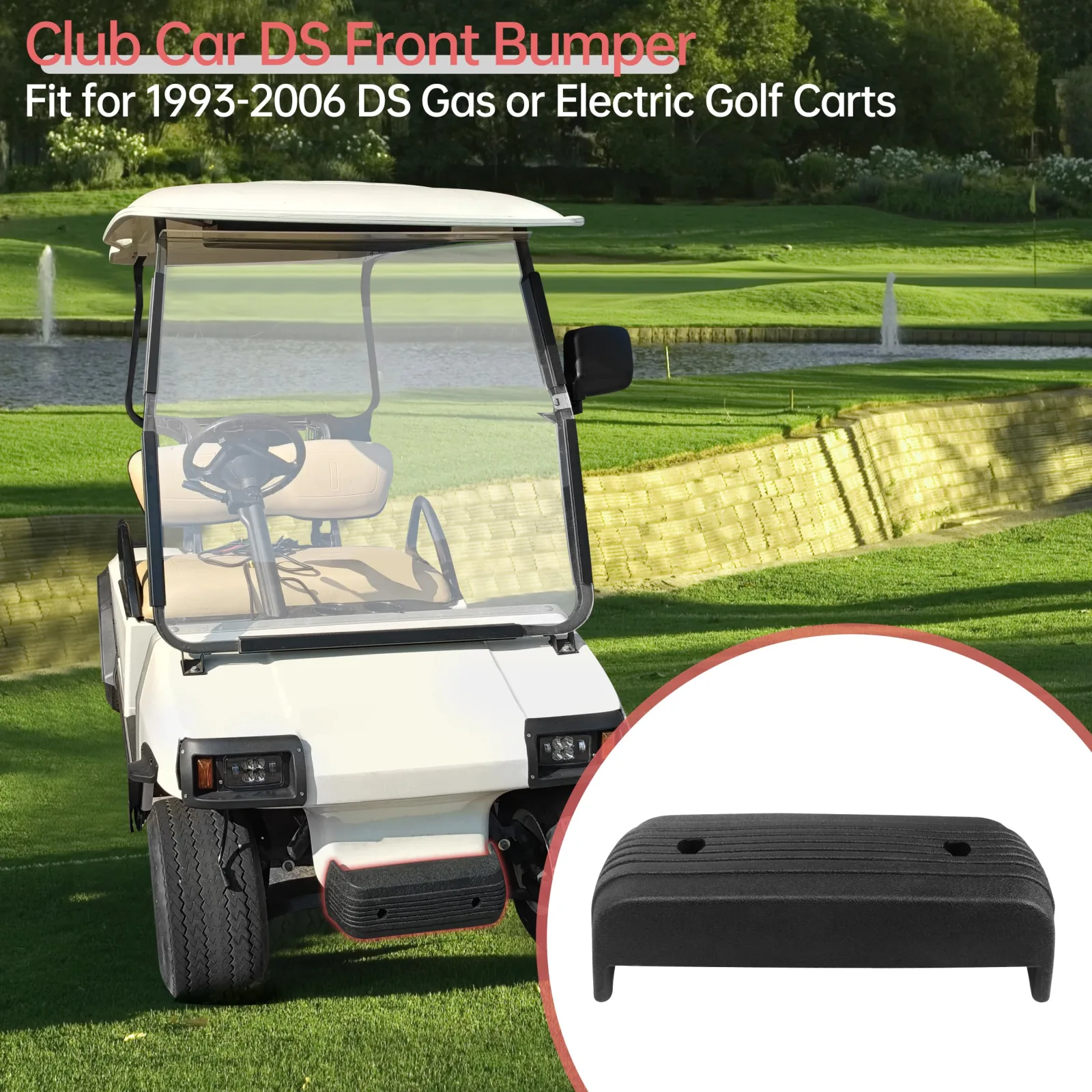 KAKABAS GOLF003 Front Bumper for Club Car DS image 2