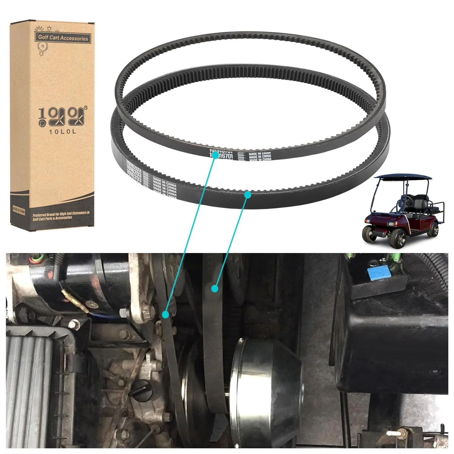 10L0L Club Car DS and Precedent Belt Kit