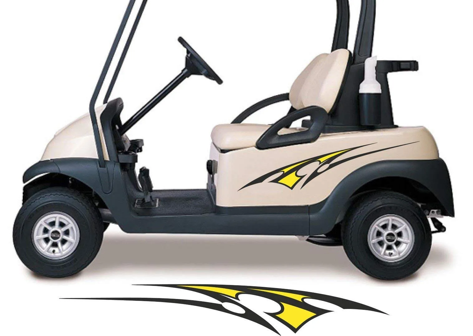 StickerChef GCA1207 Two-Color Golf Cart Decal